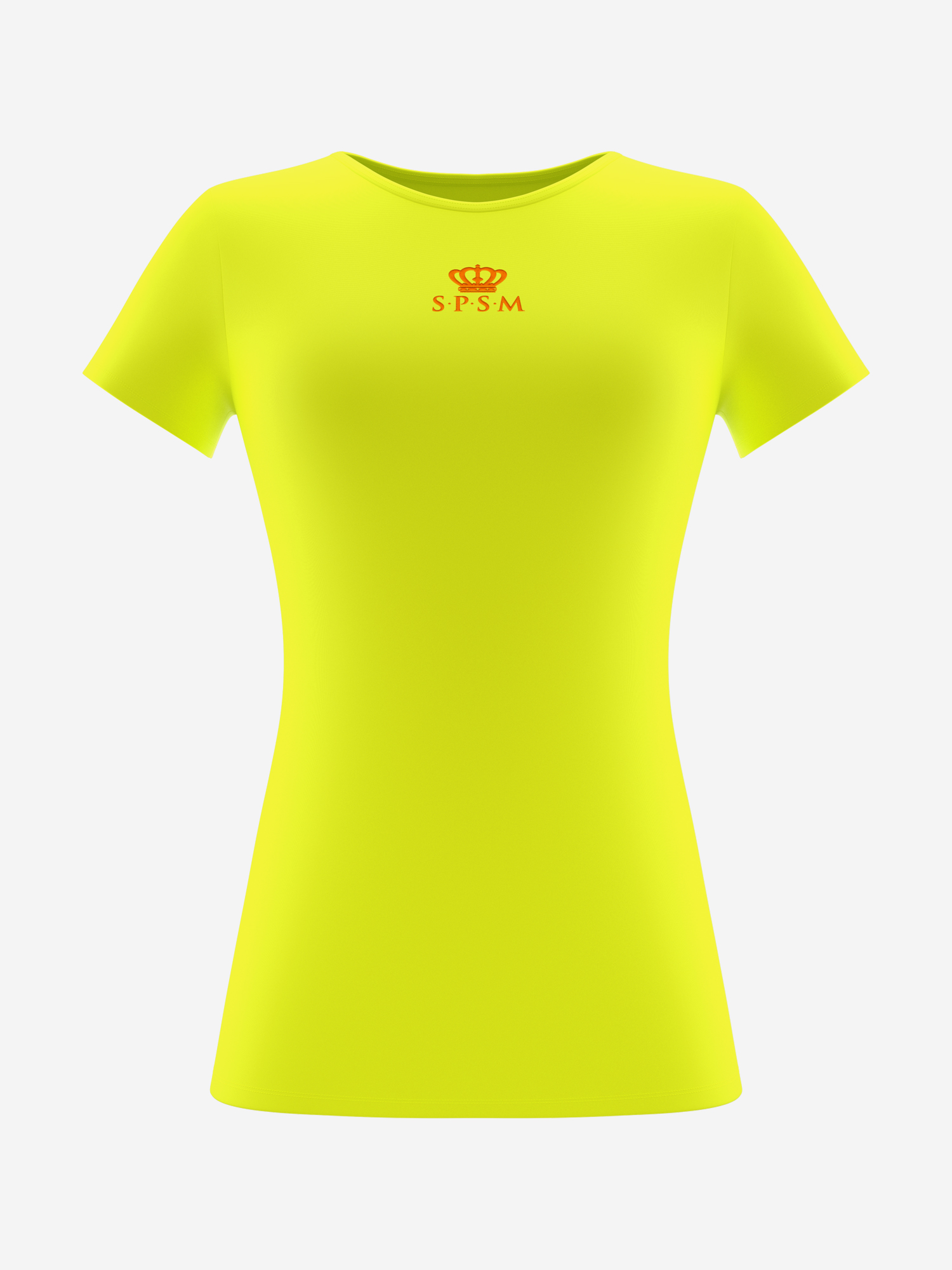 Изображение товара Футболка SPSM желтая женская спортивная для фитнеса и танцев