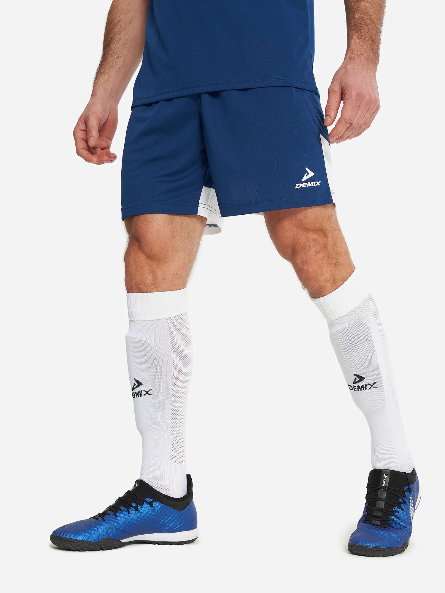 Изображение товара Мужские футбольные шорты Demix Playmaker с регулировкой и влаговыводящим эффектом
