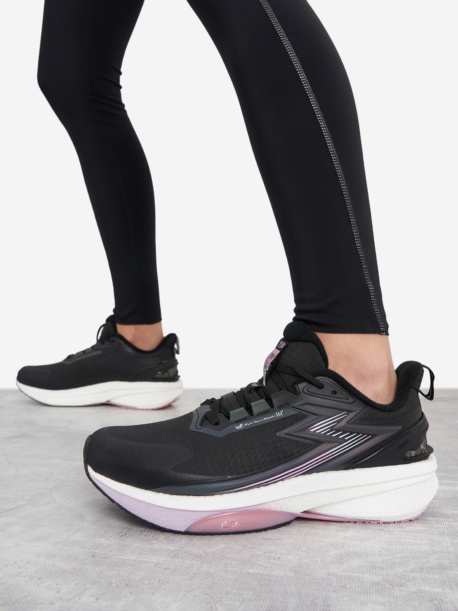 Кроссовки женские 361°, черный, арт. w582442253361-4w