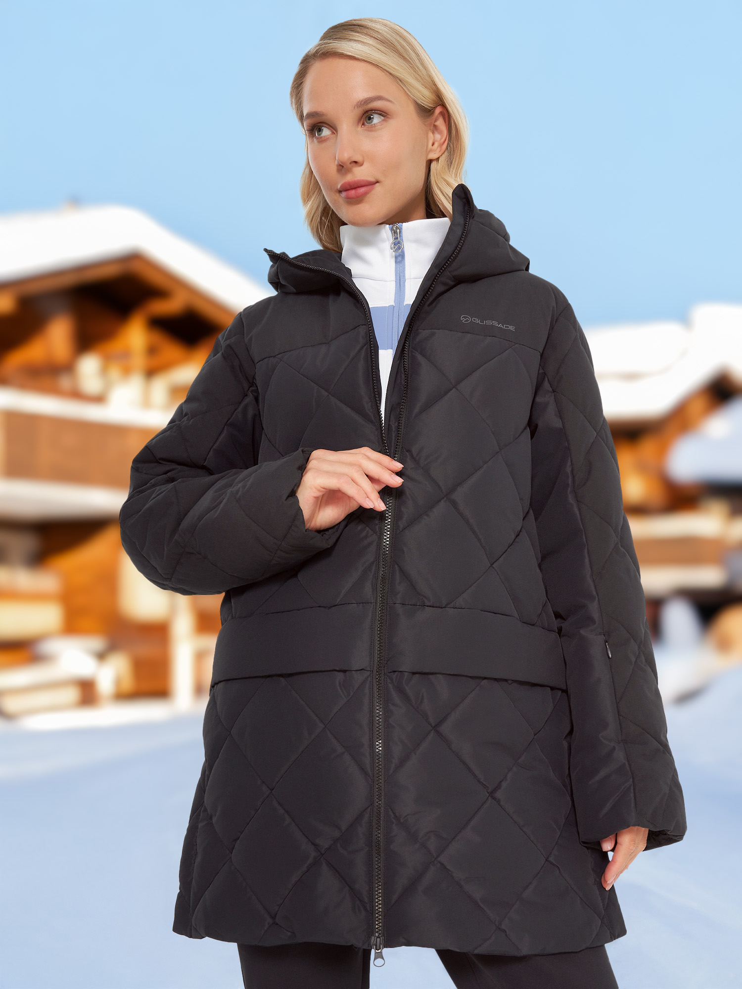 

Пуховик женский Glissade, Черный