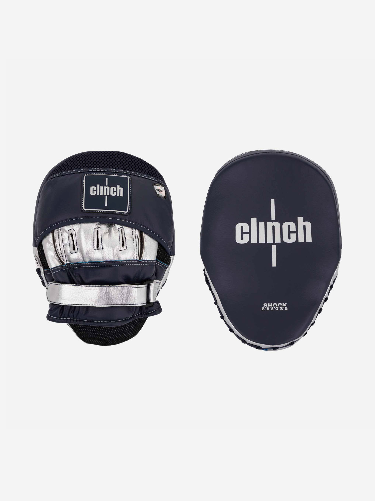 

Лапы Clinch Shock Absorb Mitt темносине-серебристые, Синий