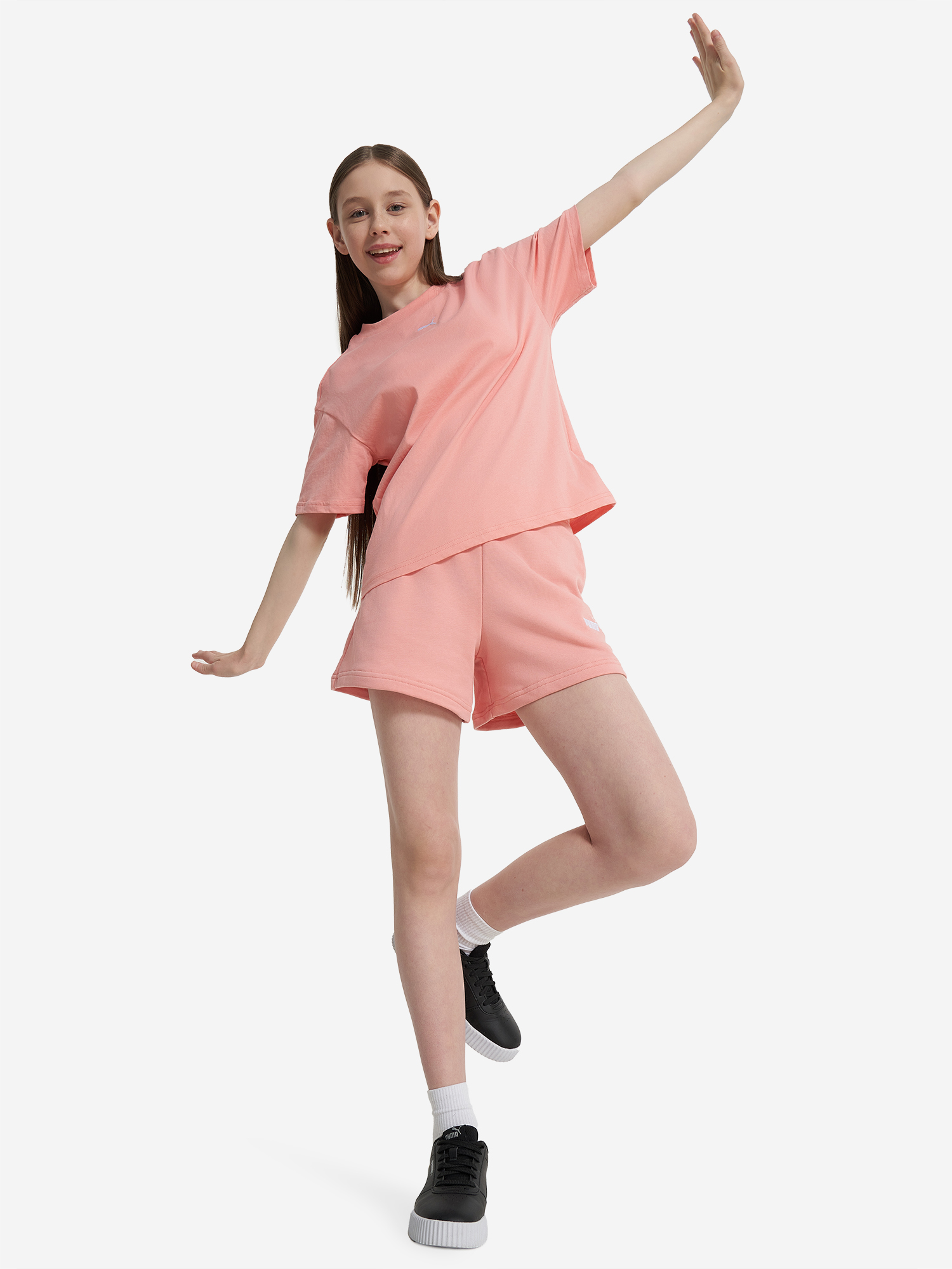 Шорты для девочек PUMA Small No. 1 Logo, Розовый 4