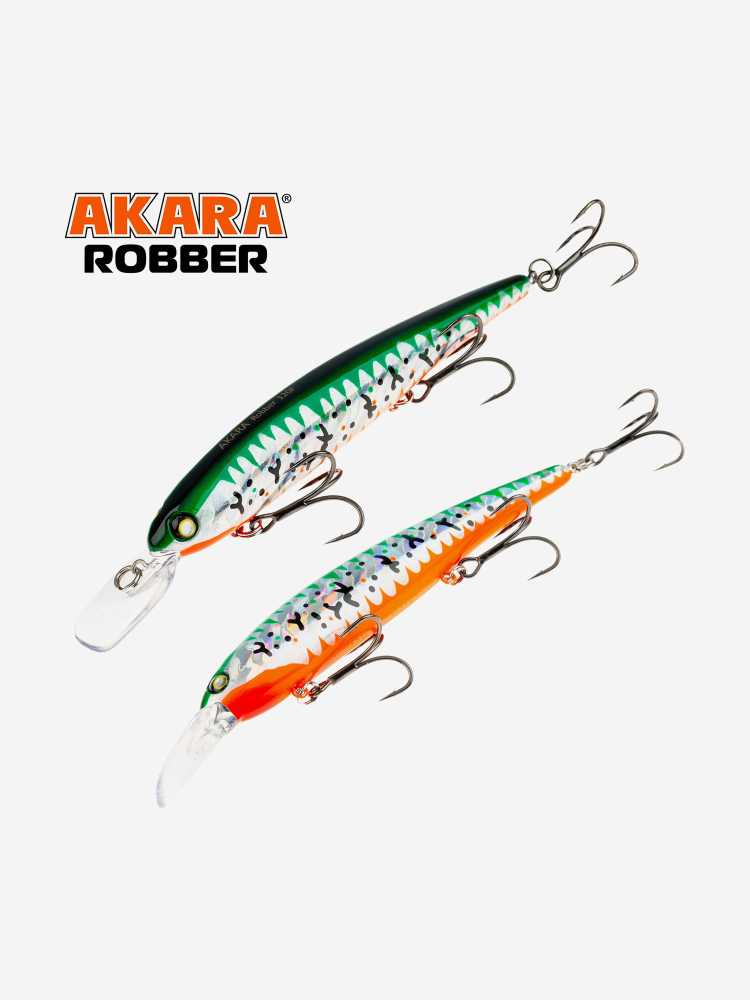 Изображение товара Воблер Akara Robber 120F минноу плавающий на щуку, судака 19гр A296