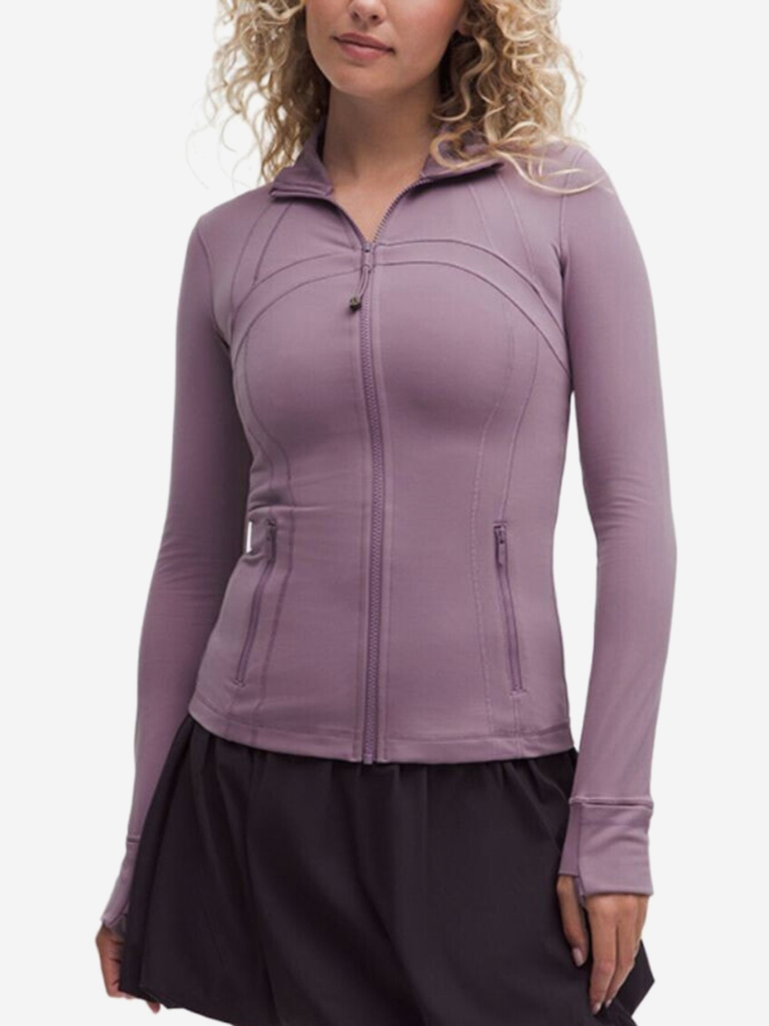 Изображение товара Женская спортивная куртка Lululemon Define Jacket грязно-розовая демисезонная Изображение товара Женская спортивная куртка Lululemon Define Jacket грязно-розовая демисезонная