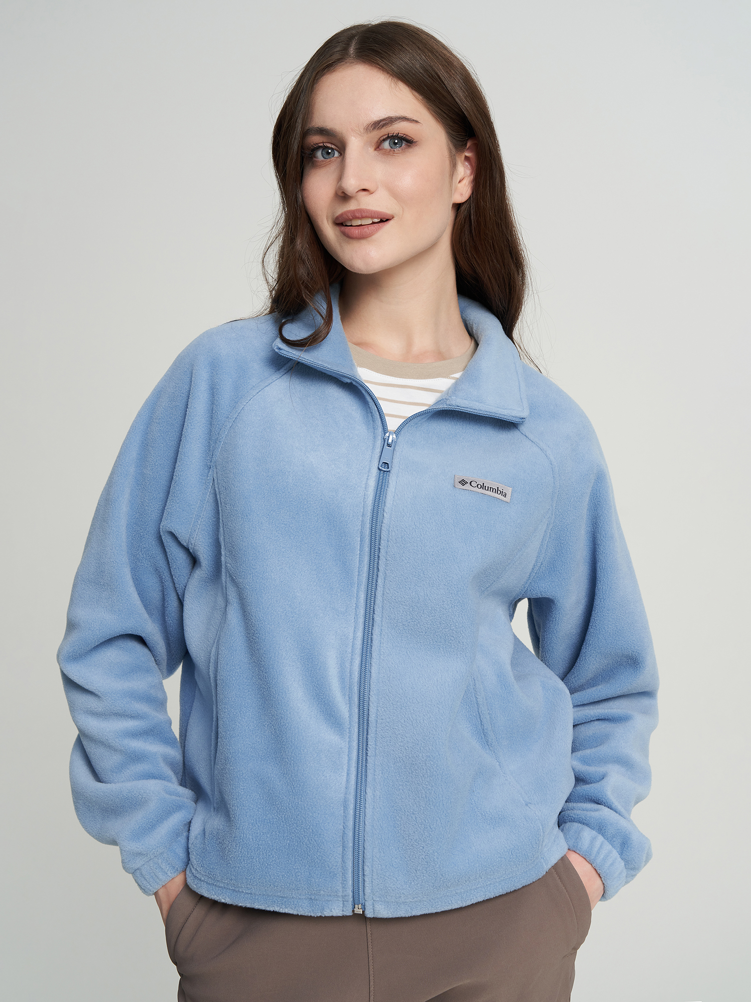 Джемпер женский Columbia Benton Springs Relaxed Full Zip, Голубой
