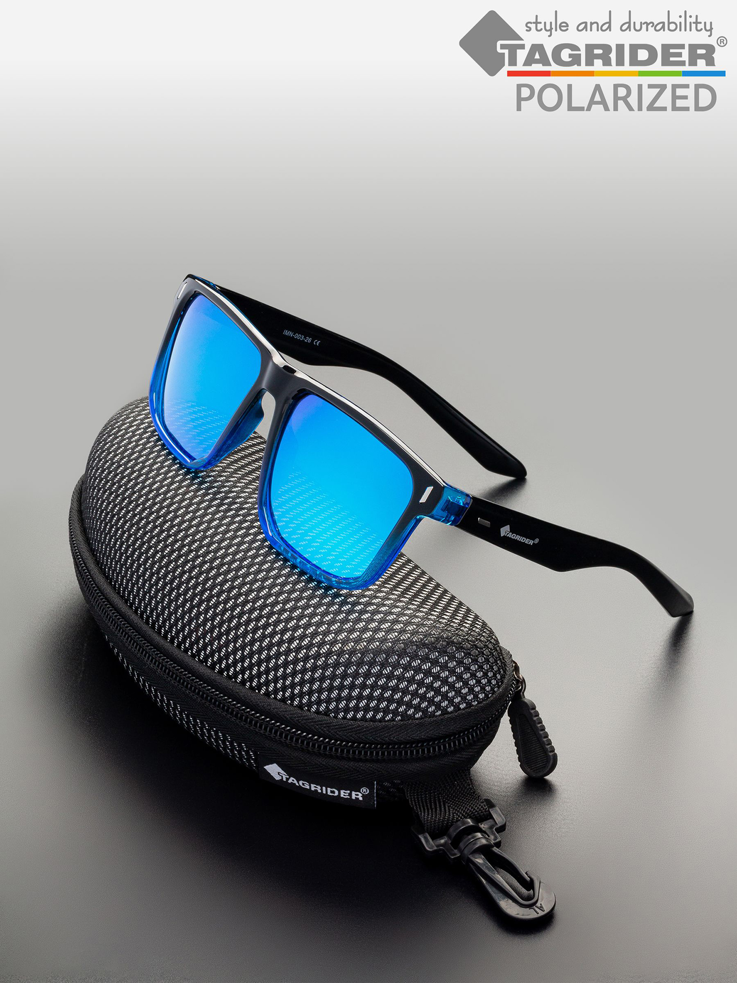 Изображение товара Очки поляризационные солнцезащитные для рыбалки Tagrider IMN-003-26 Blue Mirror