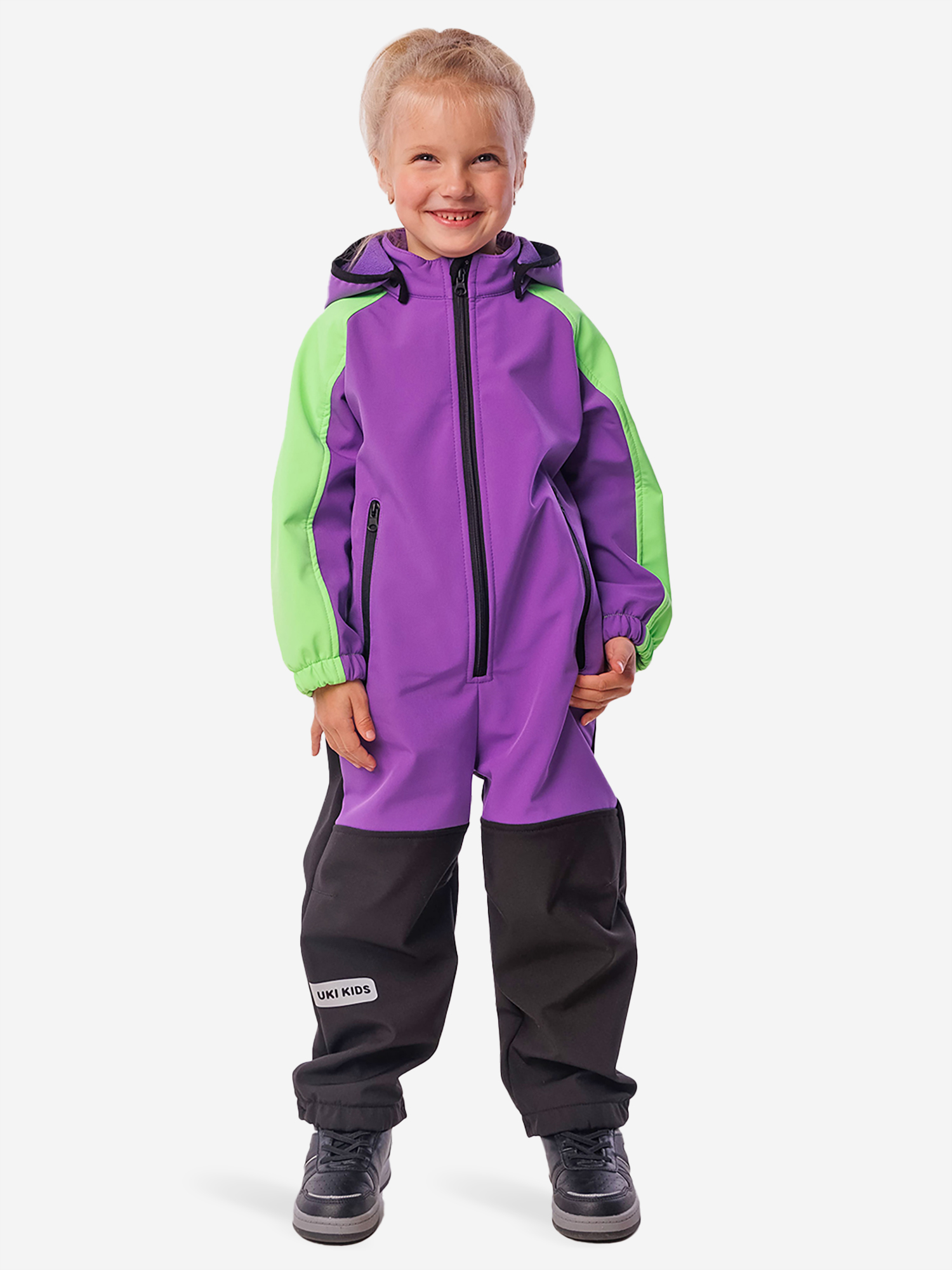 

Комбинезон из софтшелла детский UKI KIDS, Зеленый