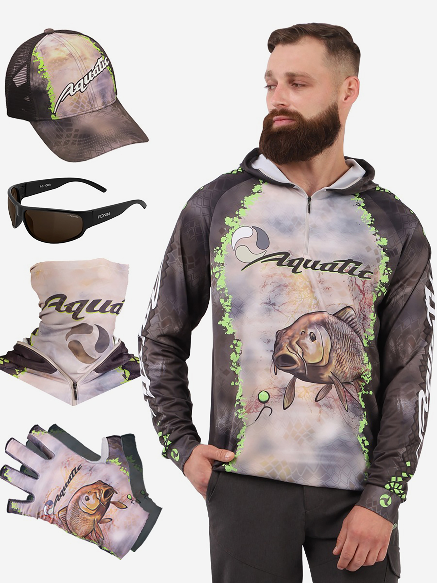 Изображение товара Комплект джерси подарочный для рыбалки Aquatic всесезонный для мужчин