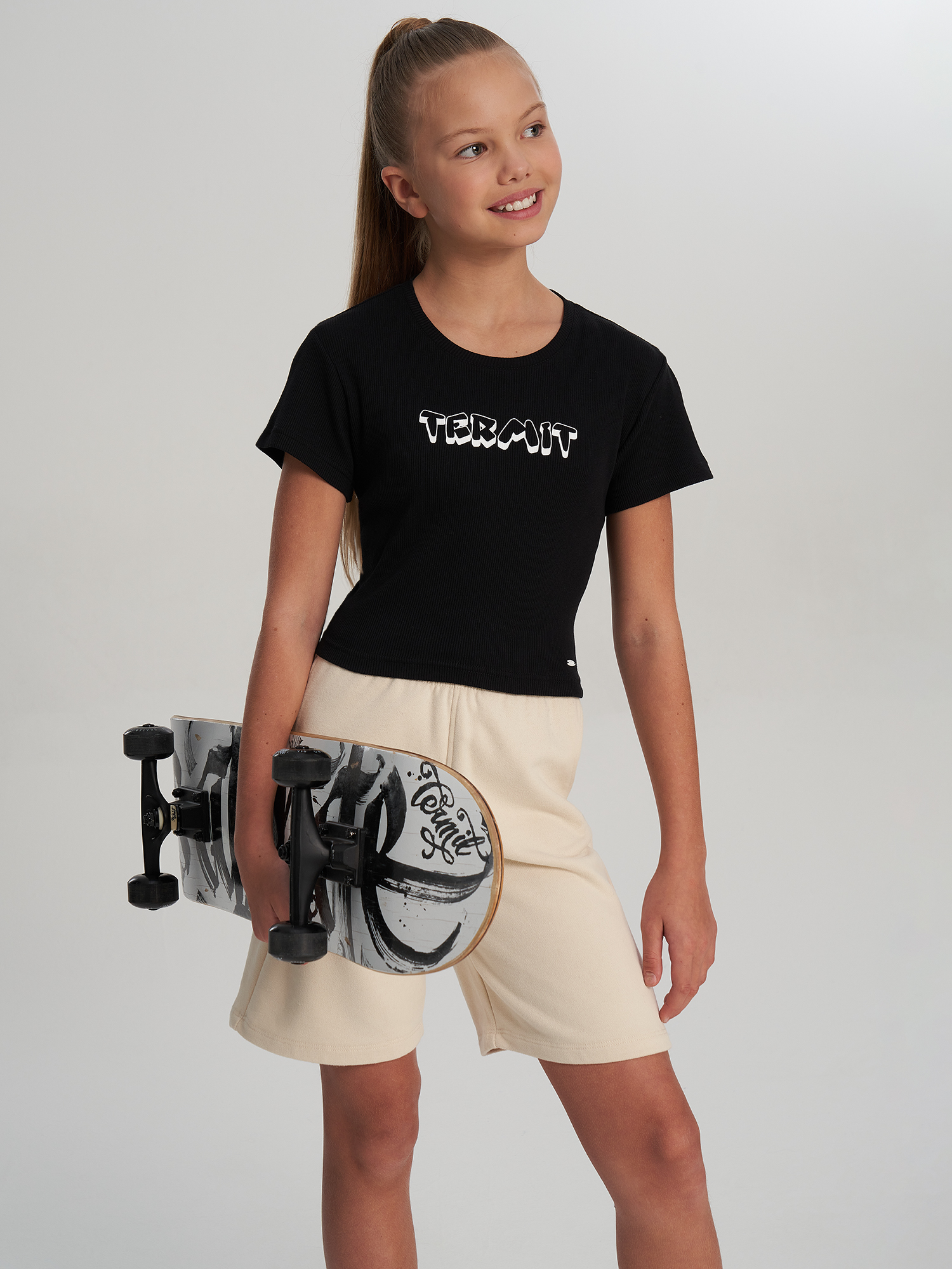 Изображение товара Футболка для девочек Termit, Черный