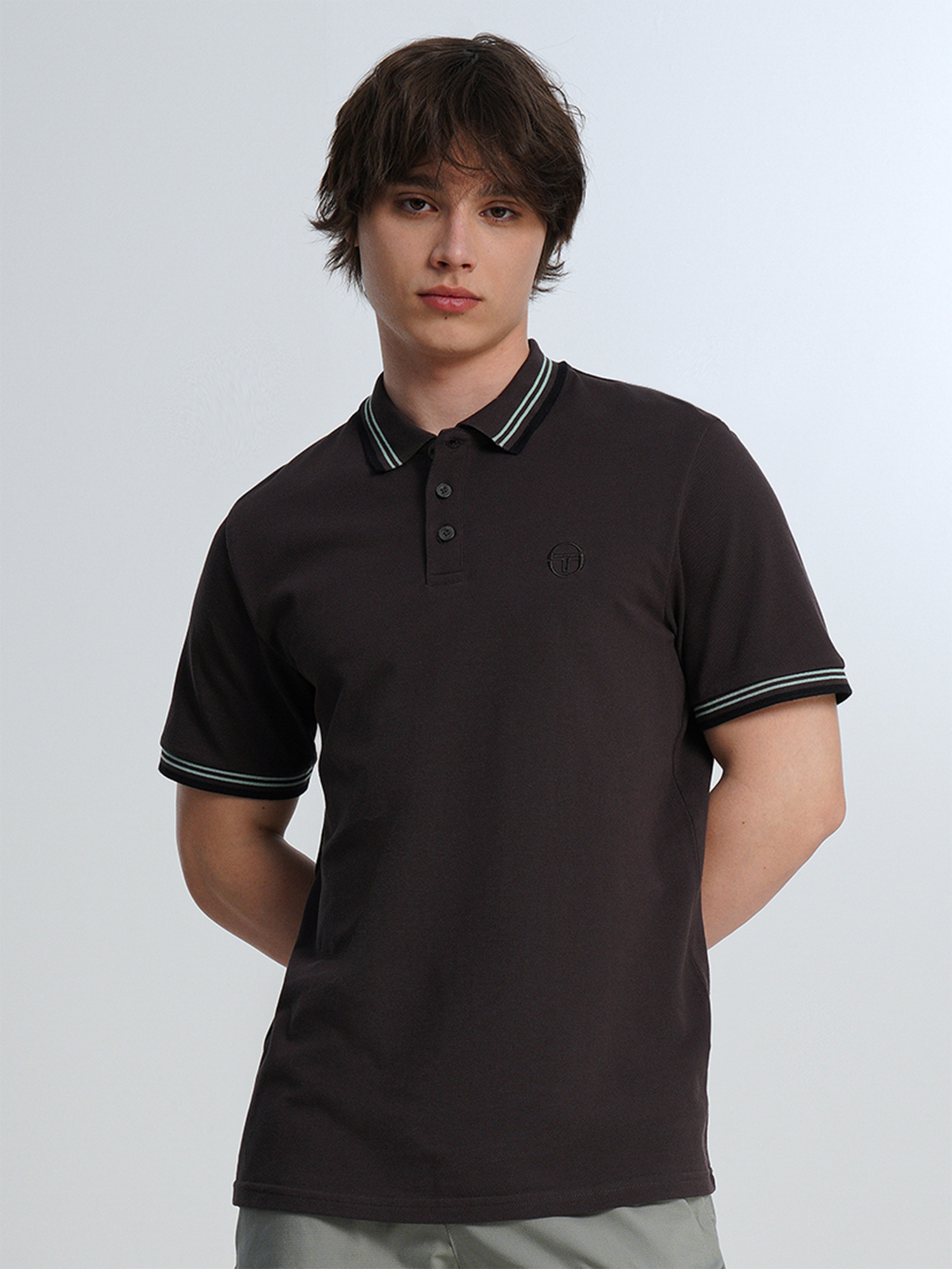 

Поло мужское Sergio Tacchini Marco, Серый