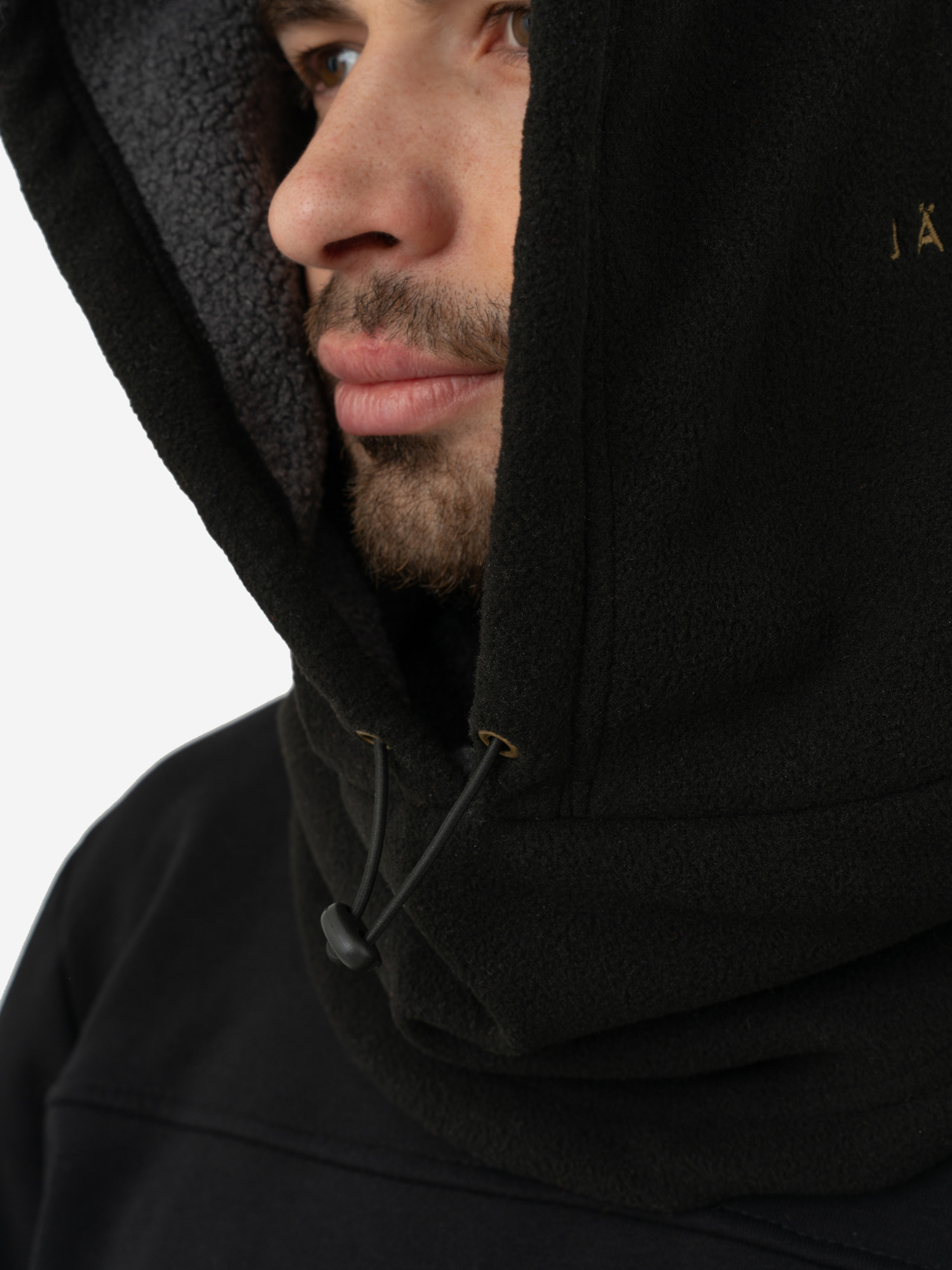 Капор — капюшон флисовый утепленный черный Jägermann, Черный HOOD_21340KSHPJ15-BLACK, размер Без размера - фото 3