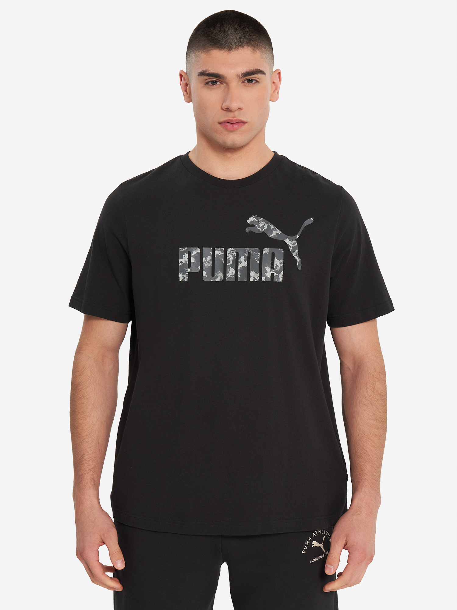 фото Футболка мужская puma ess camo, черный