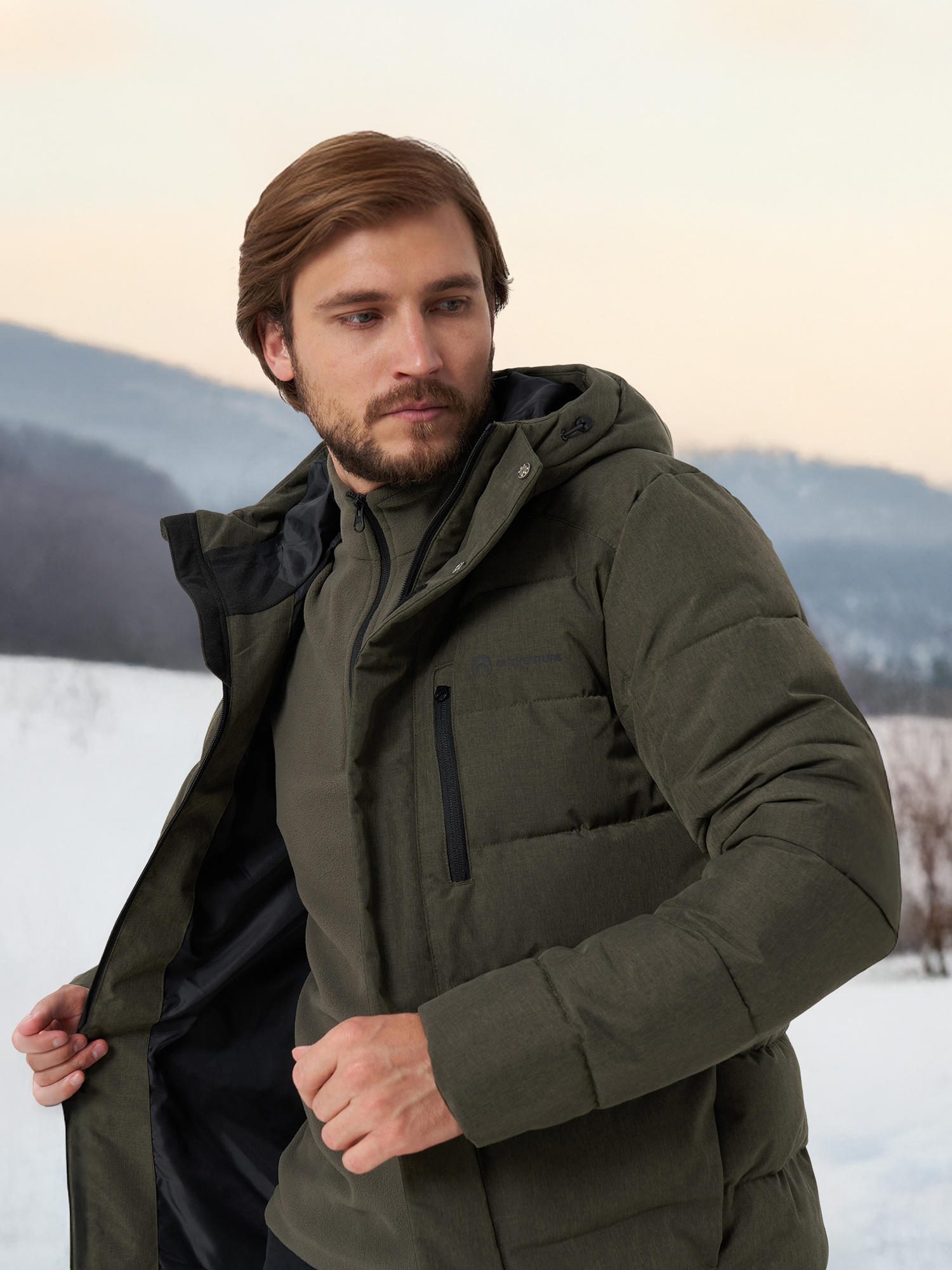 

Пуховик мужской Outventure, Зеленый