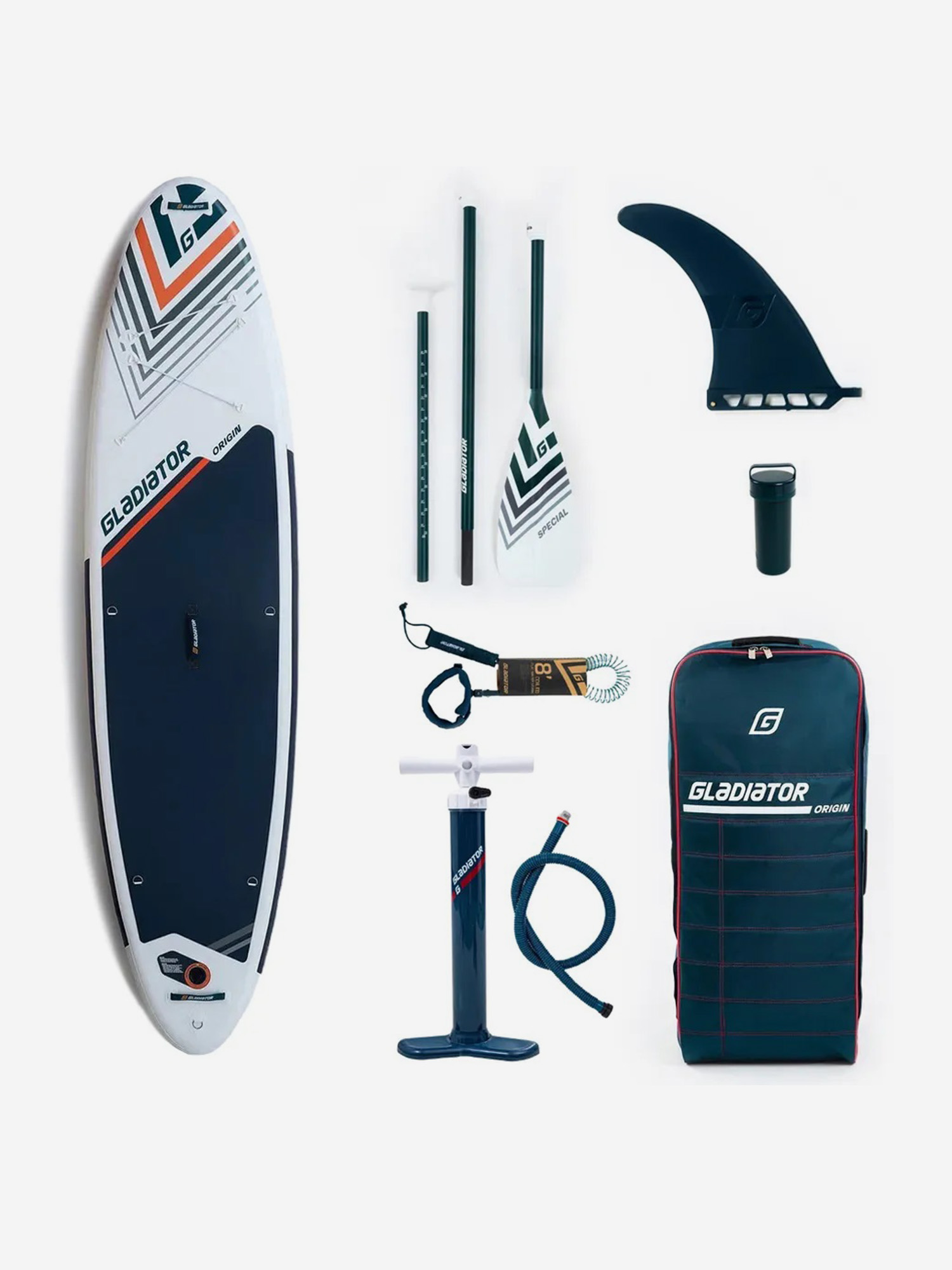 

Сапборд Gladiator OR10.6SC / sup-доска надувная / полный комплект, Белый