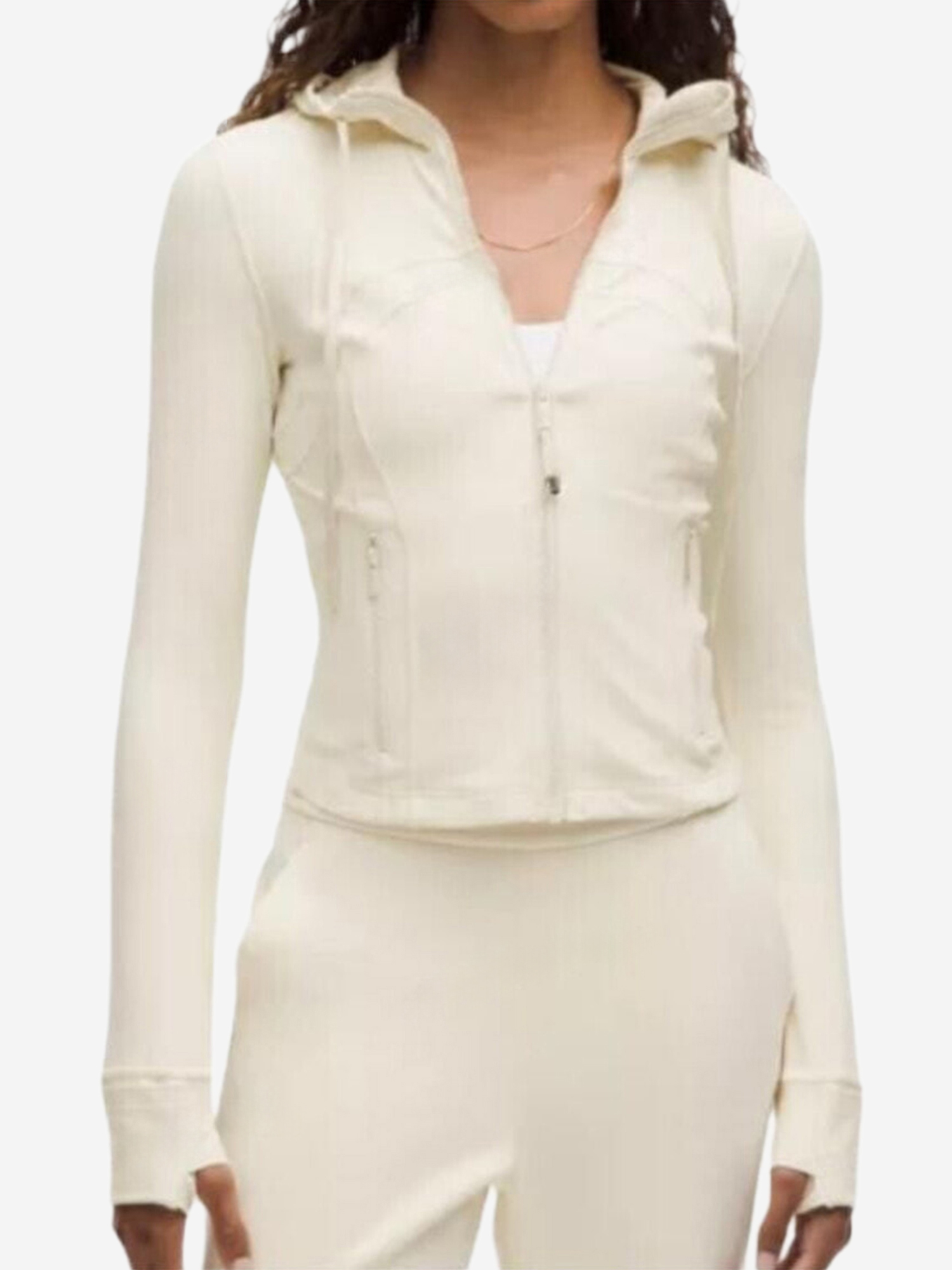 Изображение товара Кофта для йоги Lululemon LW3IYVSDESTL5O-LIGHT-IVORY-WHITE