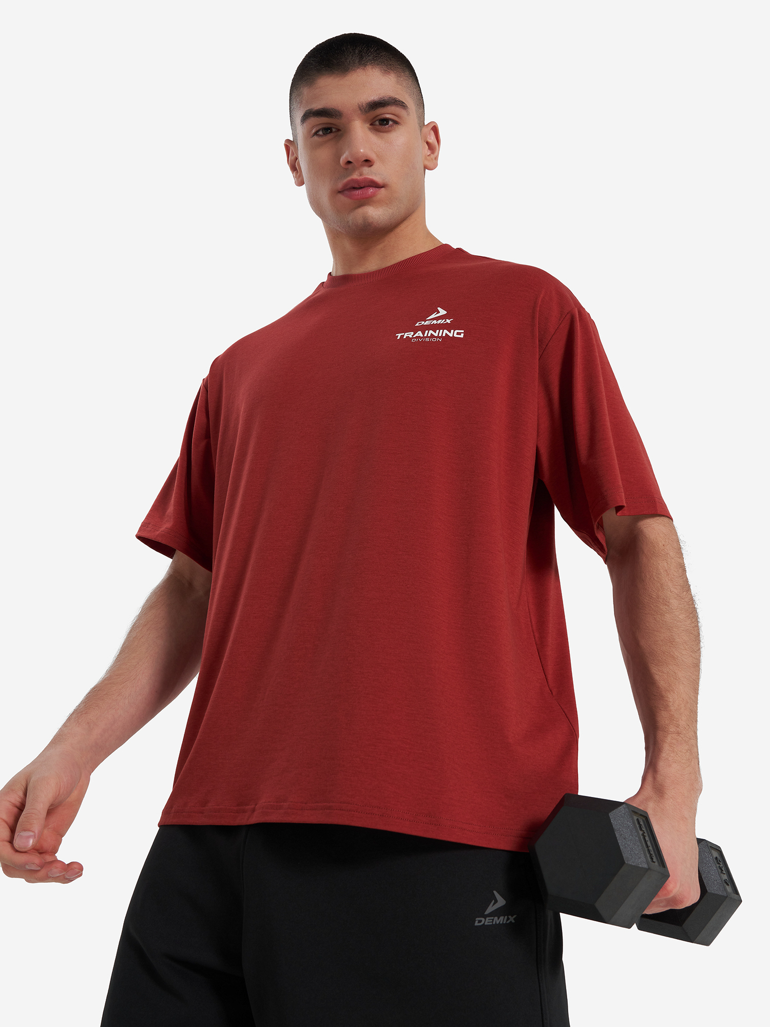 Футболка мужская Demix, красный, арт. 32240