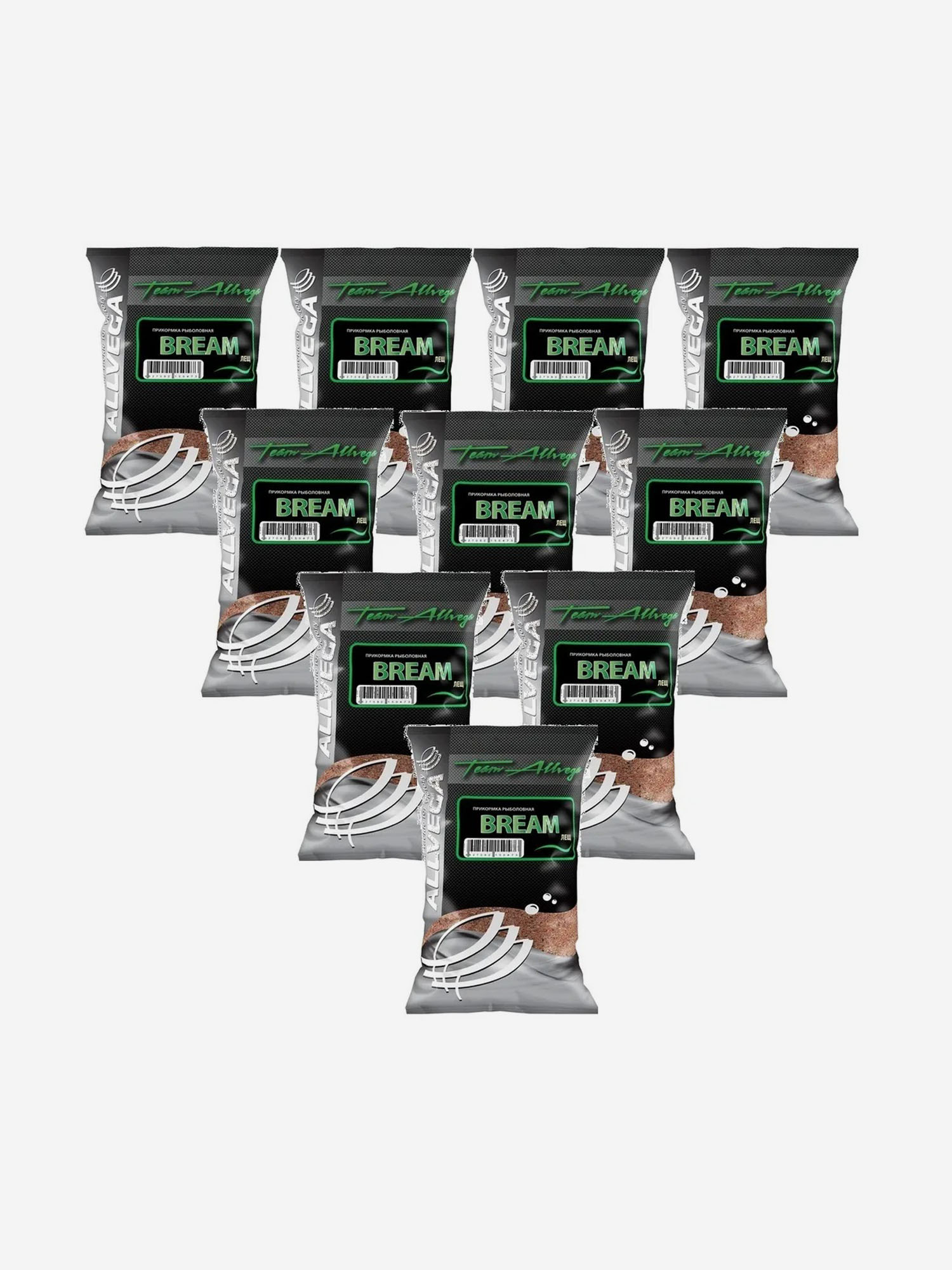 

Прикормка натуральная ALLVEGA "Team Allvega Bream" (ЛЕЩ) 10 пакетов по 1кг., Коричневый