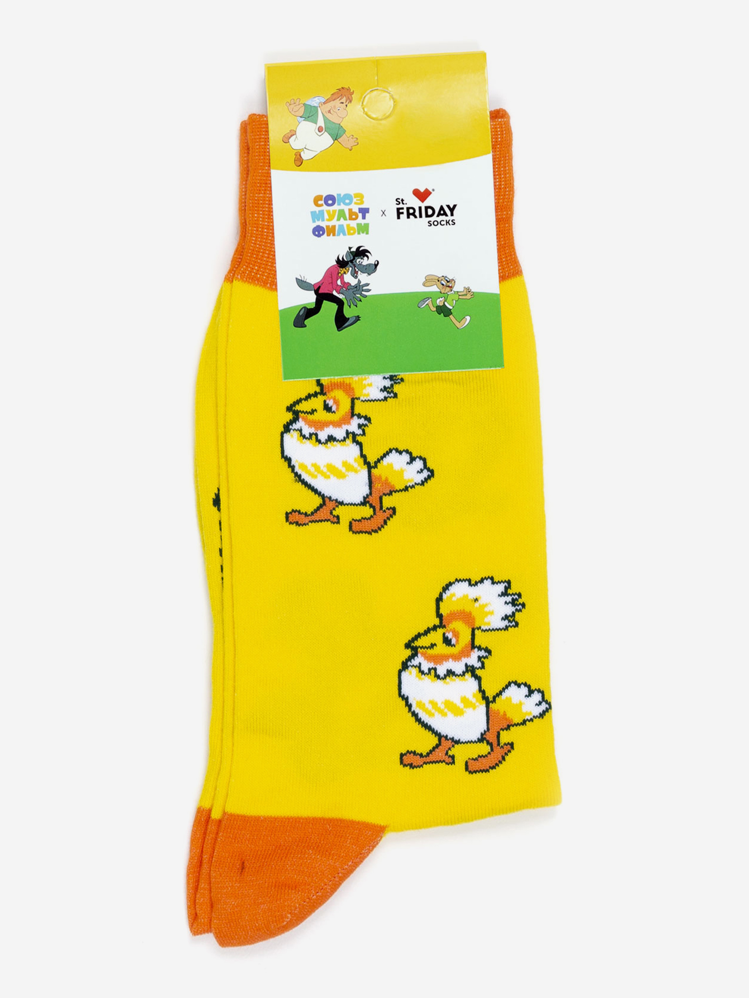 

Носки с рисунками St.Friday Socks, Птица говорун, Желтый