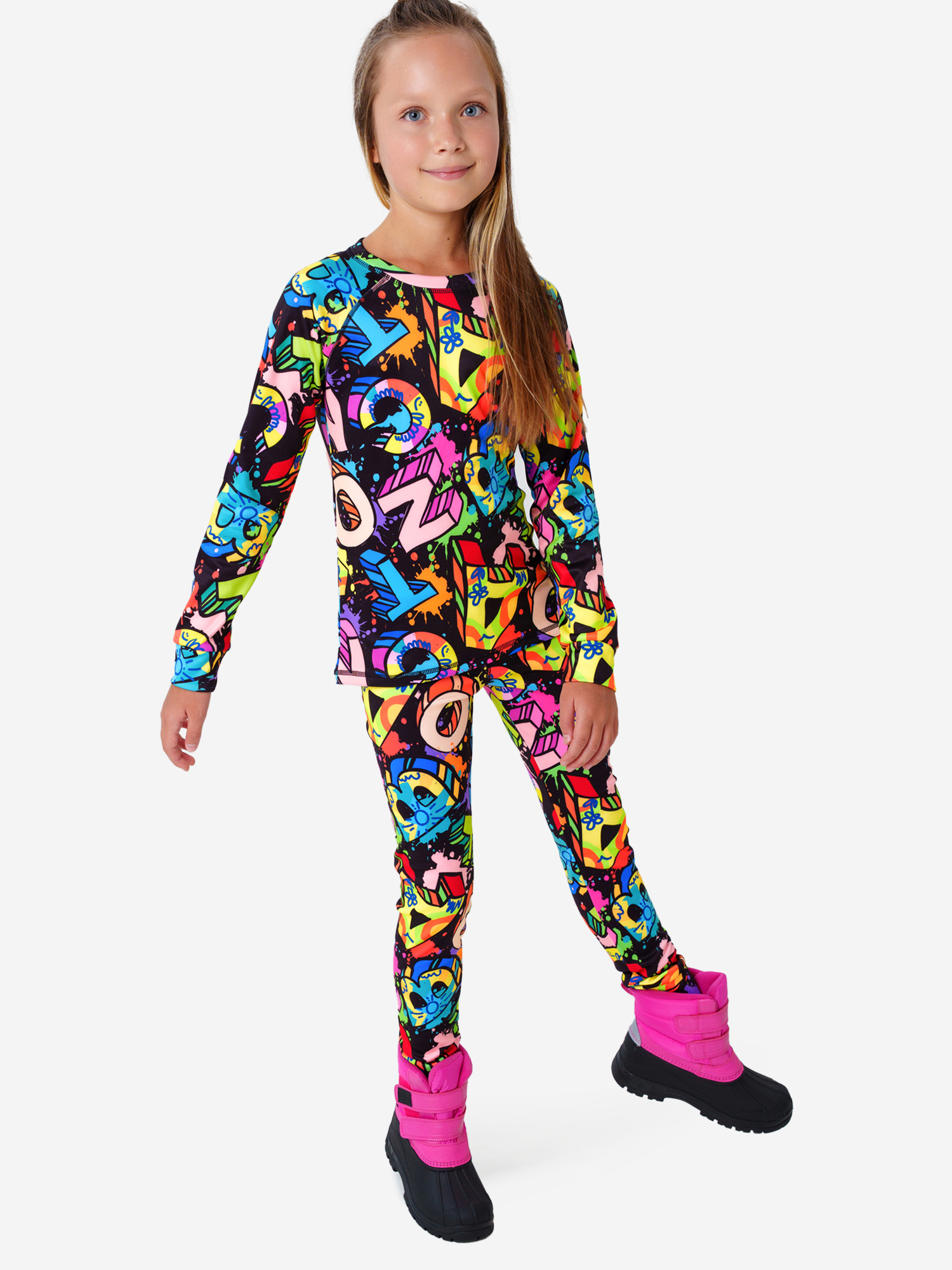 Изображение товара Термокомплект для девочек PlayToday зимний термобелье для лыж и прогулок