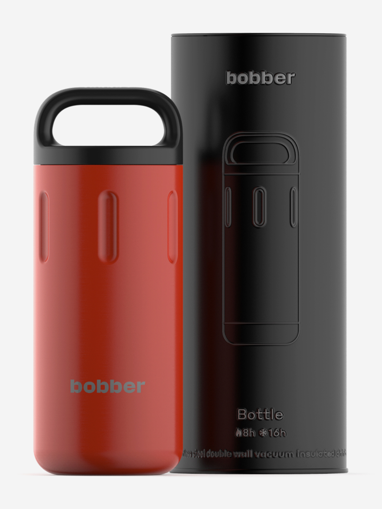 Термокружка вакуумная для напитков BOBBER, 590 мл, Красный