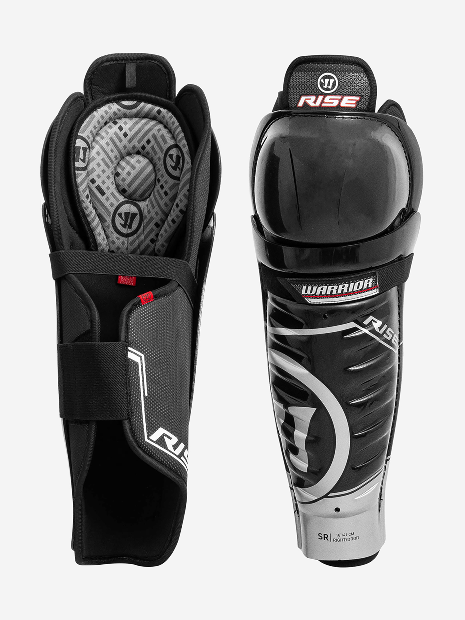 

Щитки хоккейные детские Warrior Rise JR, Черный