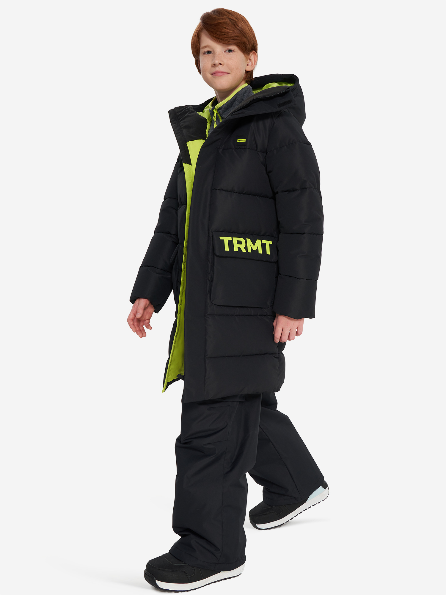 фото Пальто утепленное для мальчиков termit, черный