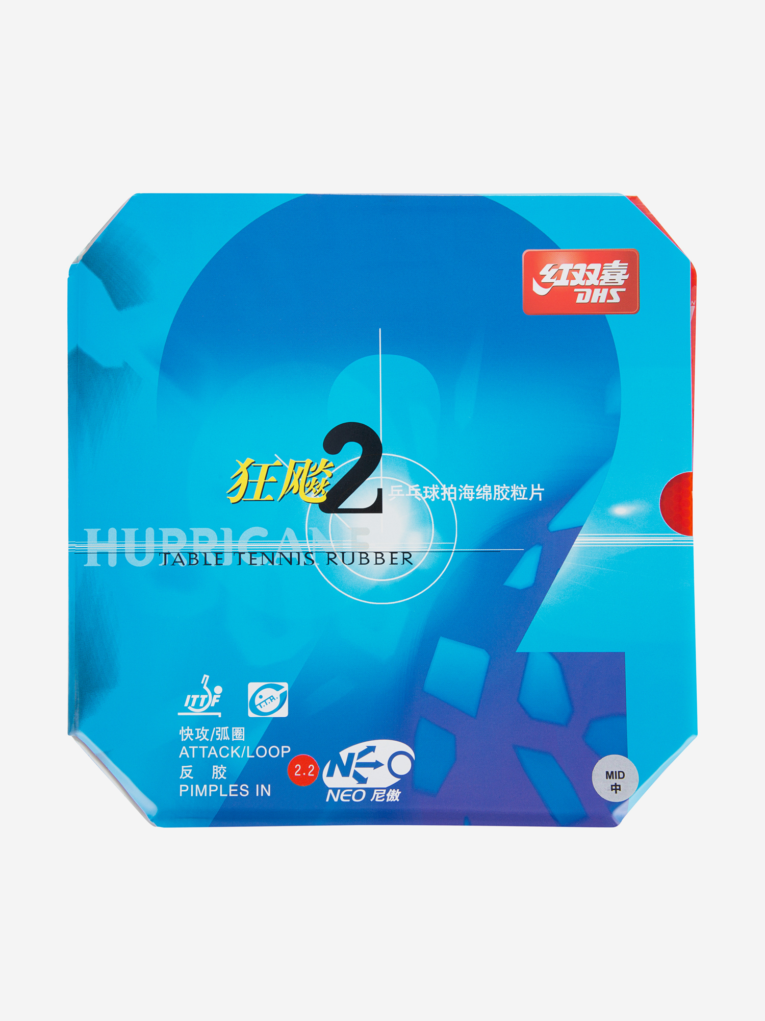 

Накладка для ракетки DHS Hurricane 2, Красный