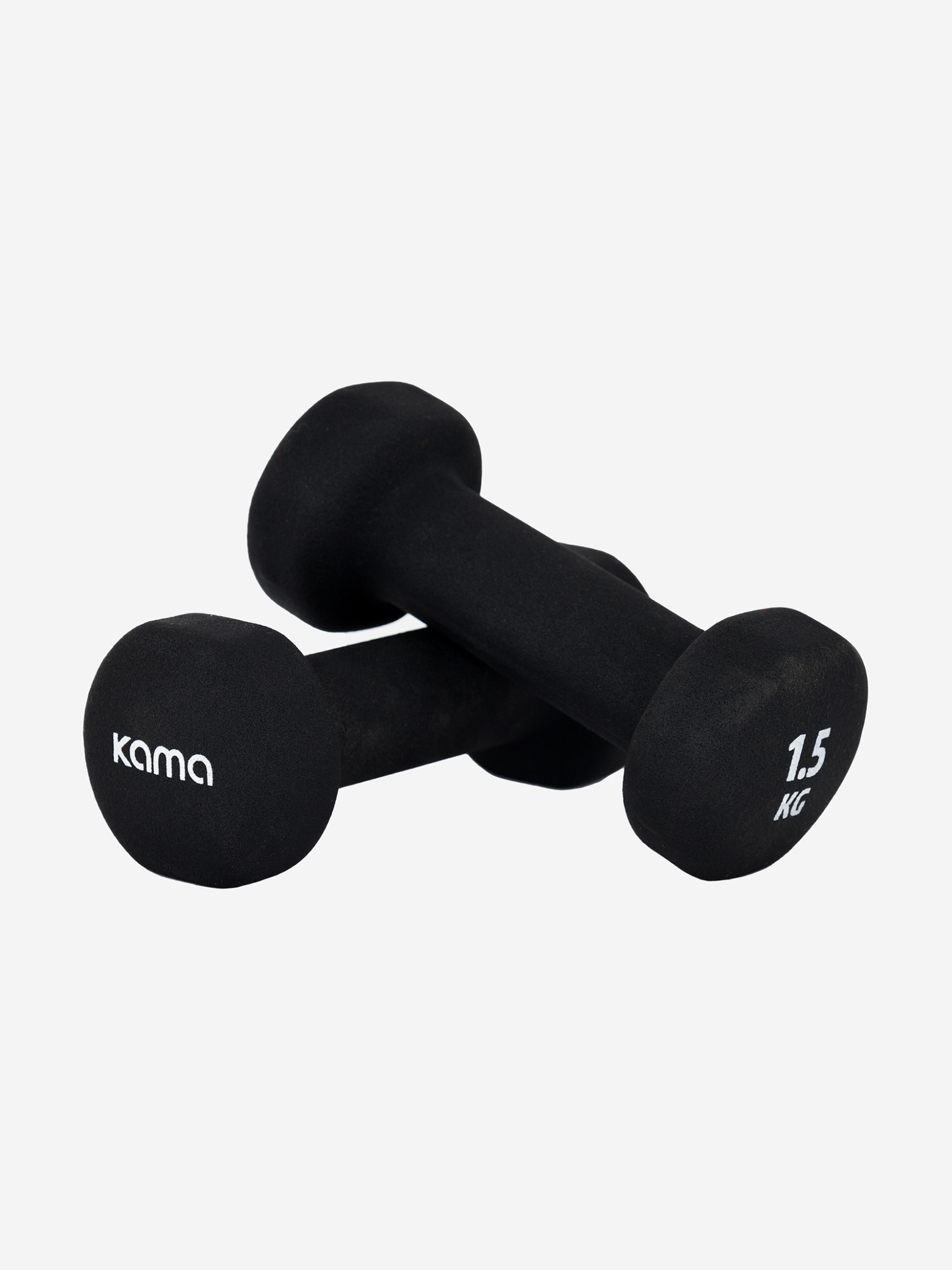 

Гантели Kama, 2х1,5 кг, Черный