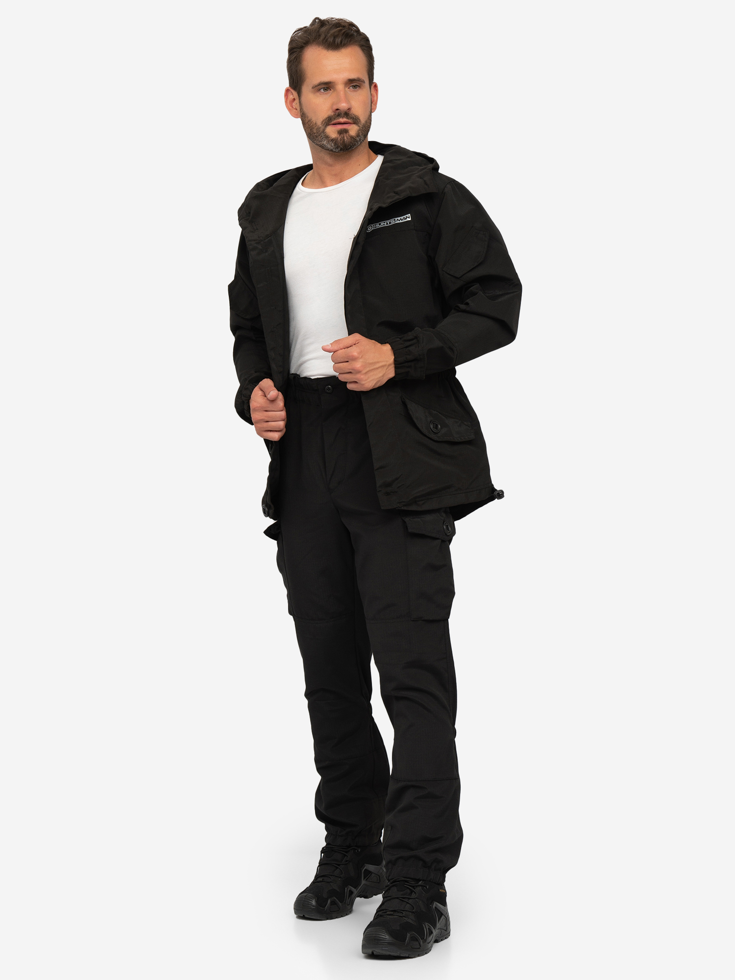 Изображение товара Мужской летний костюм Huntsman Горка-3 для охоты и рыбалки Черный