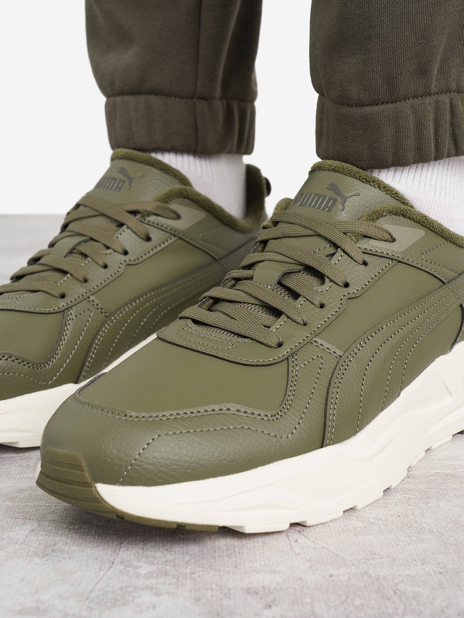 фото Кроссовки мужские puma trinity 2 lt wtr, зеленый