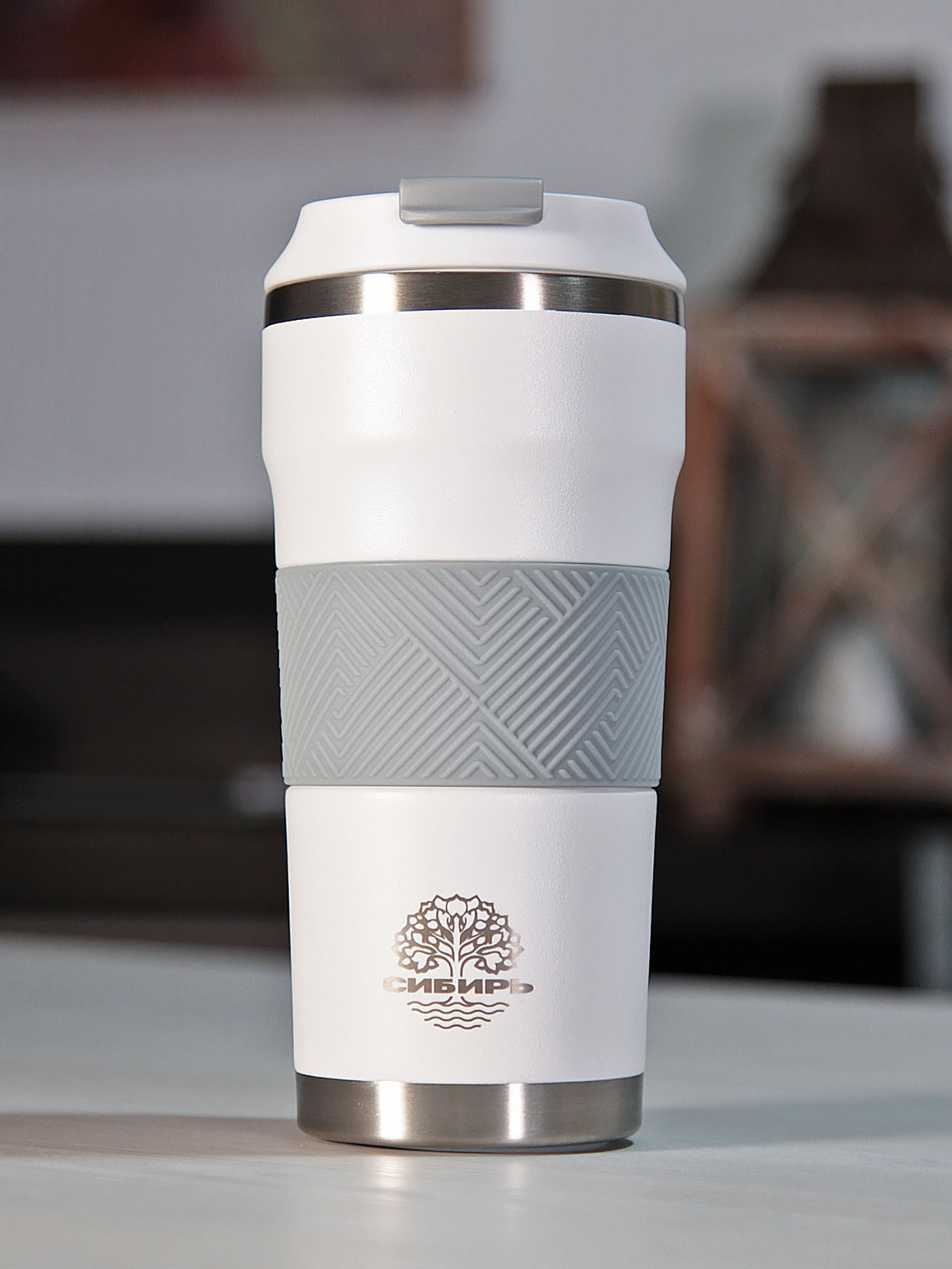 Изображение товара Термокружка СИБИРЬ Белый север 0.48л