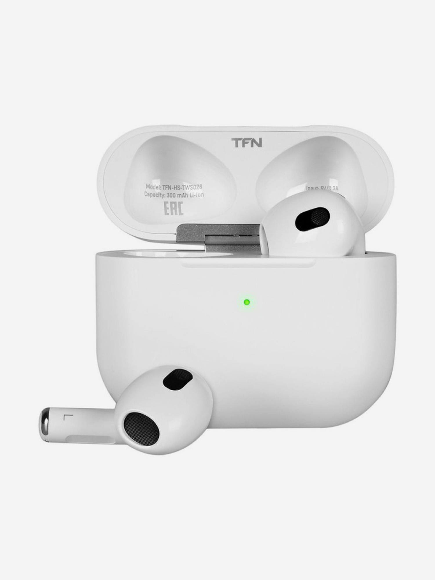 

Беспроводные наушники TFN Neo белый / TWS гарнитура / Magsafe / датчик уха / IP54, Белый