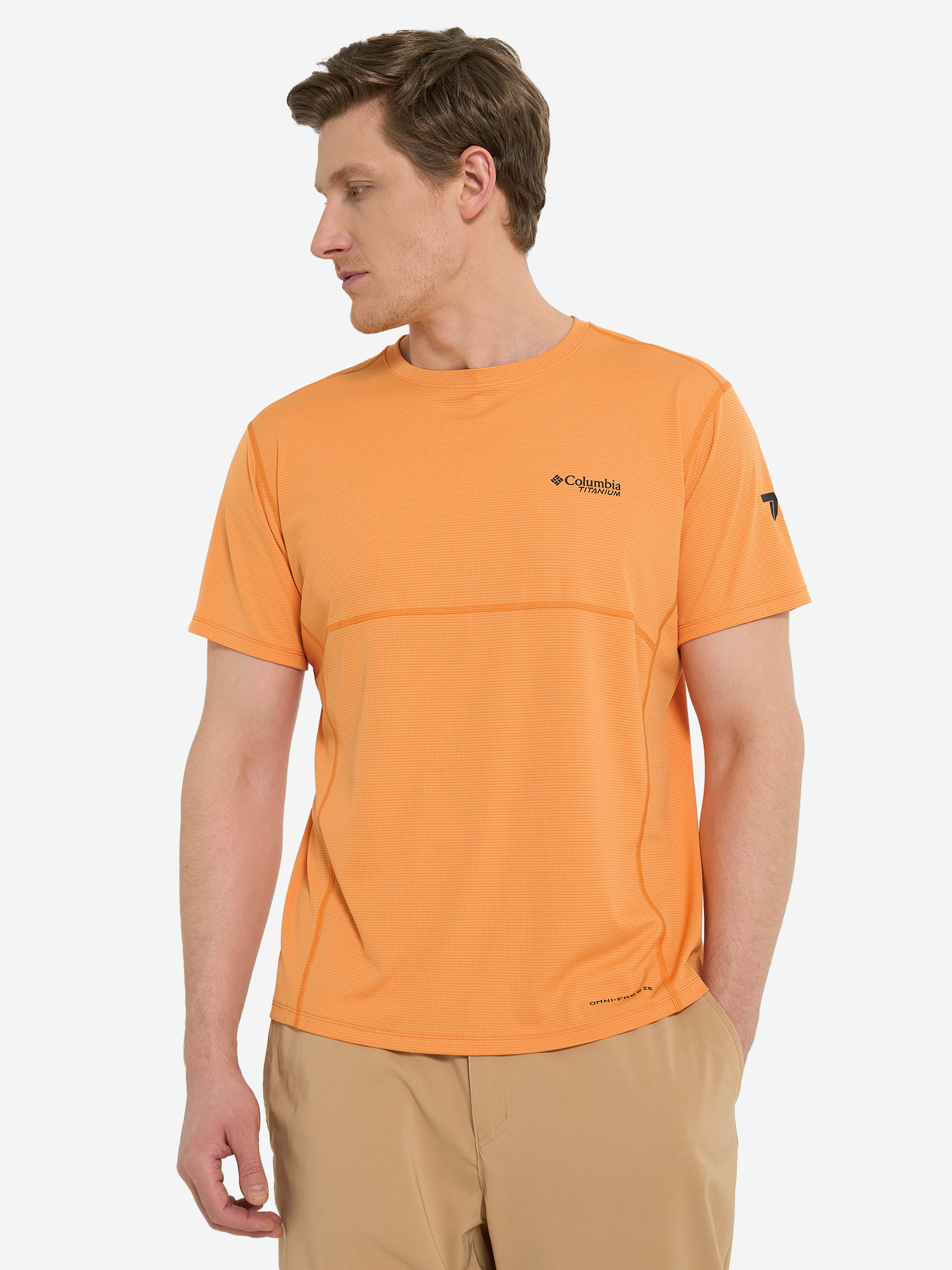 

Футболка мужская Columbia Cirque River Pro Ss Crew, Оранжевый