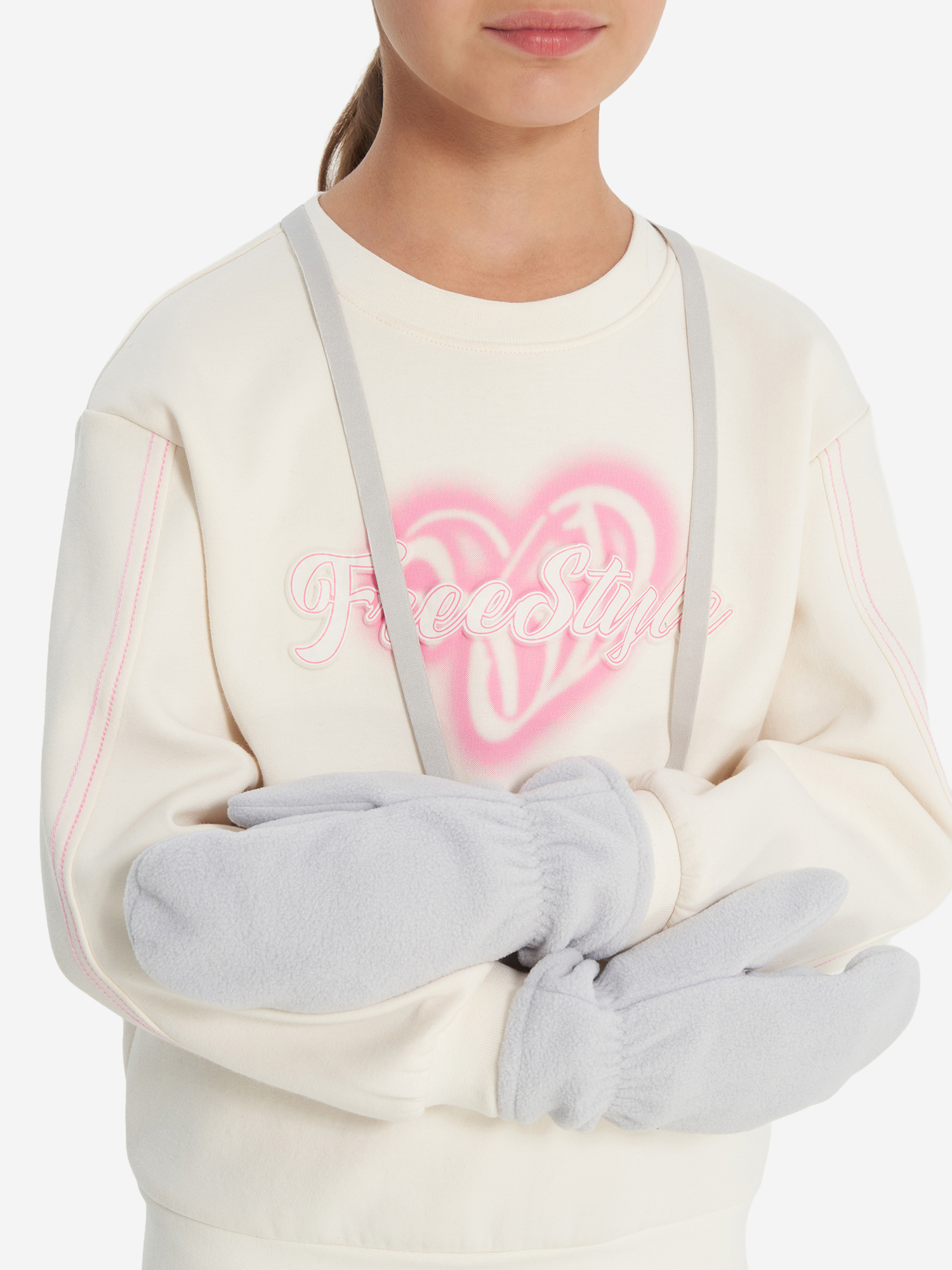 

Варежки для девочек GSD, Серый