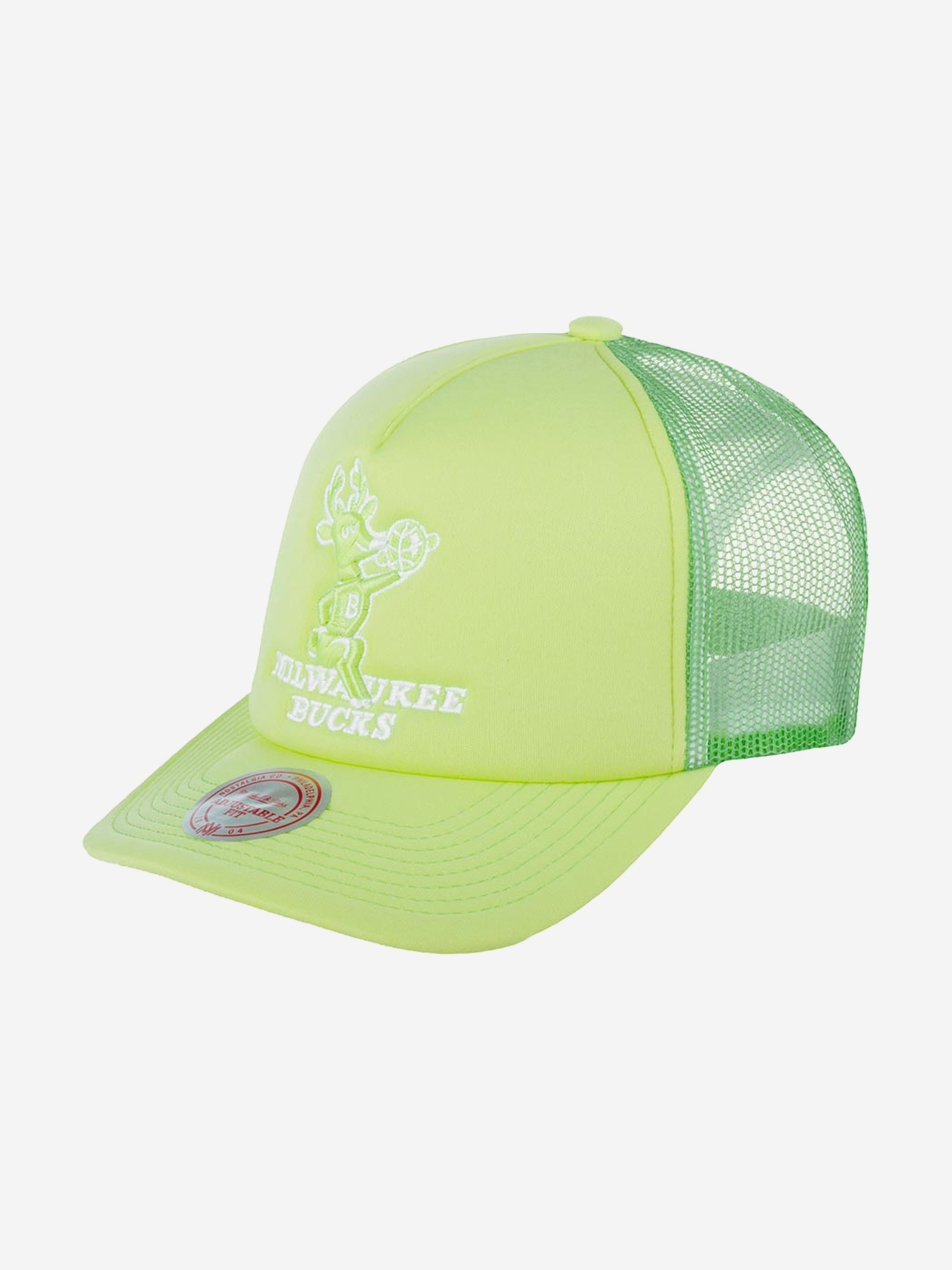 Изображение товара Бейсболка с сеточкой MITCHELL NESS Milwaukee Bucks NBA унисекс всесезонная из полиэстера