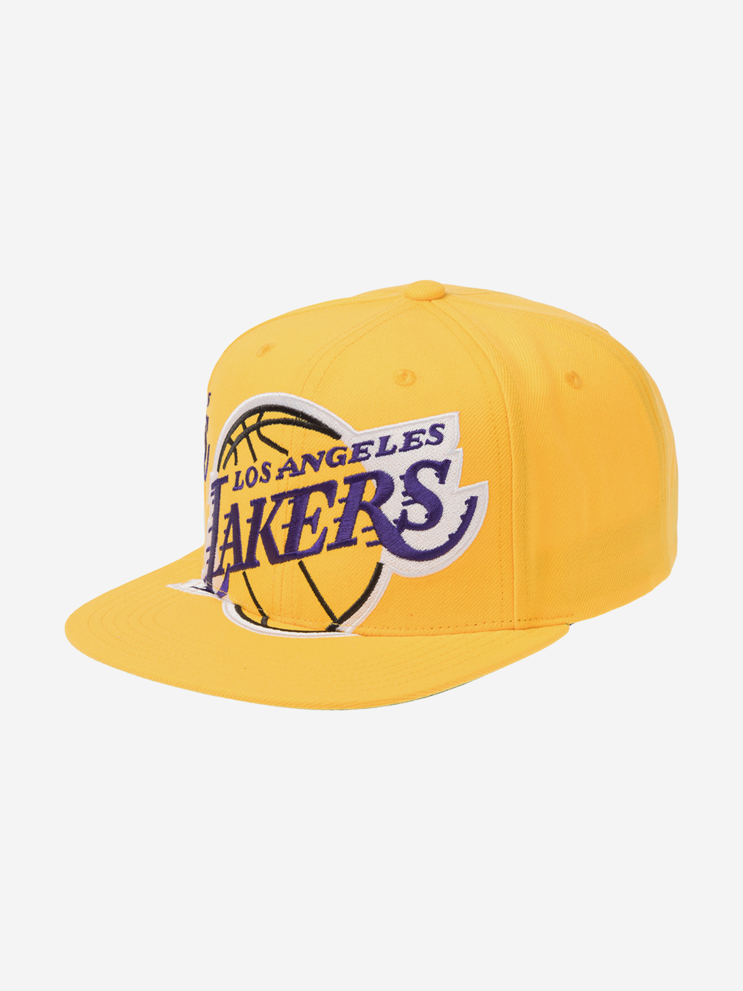 Изображение товара Бейсболка с прямым козырьком MITCHELL NESS HS10521-LALYELL Los Angeles Lakers NBA