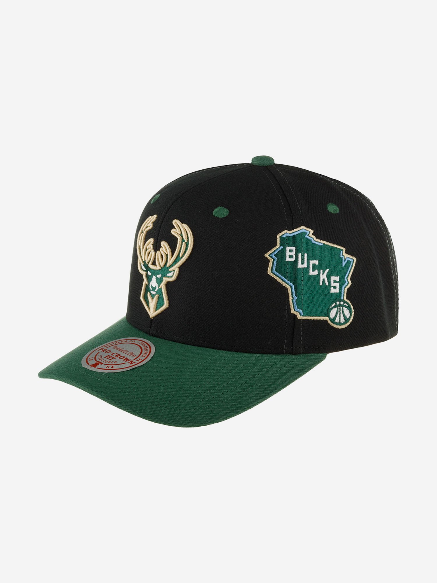 

Бейсболка MITCHELL NESS HHSS7310-MBUYYPPPBLCK Milwaukee Bucks NBA (черный), Черный