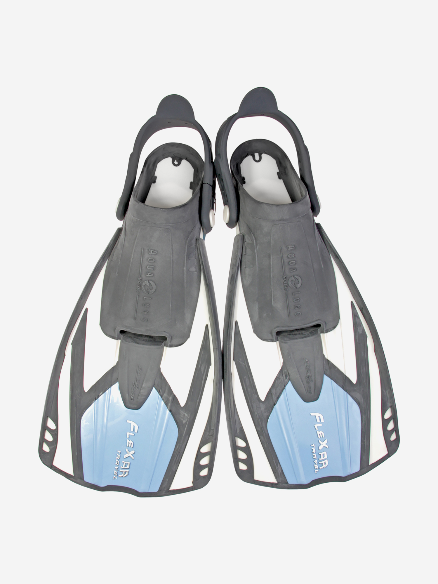 Изображение товара Ласты Aqua Lung Flexar Travel для плавания взрослые унисекс бело-синие