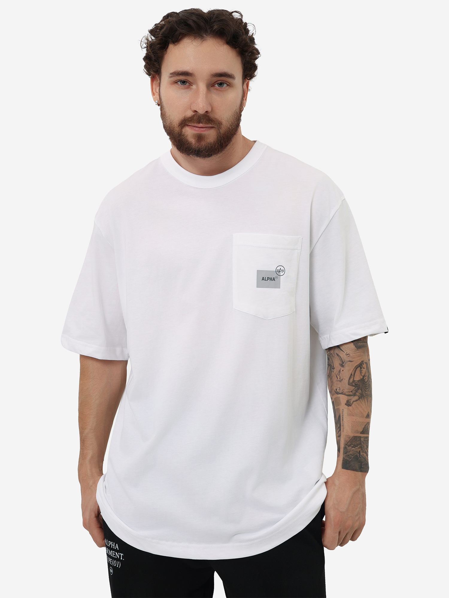 Изображение товара Футболка UNFRM SS Pocket A.I. Alpha Industries, Белый