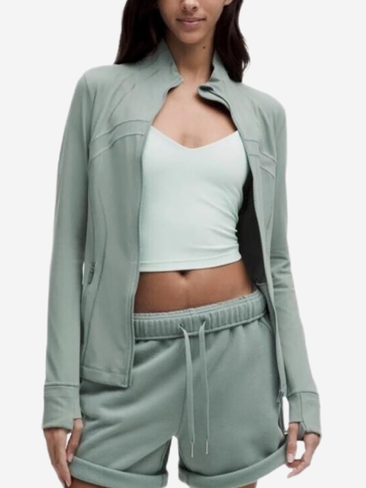 Изображение товара Кофта Lululemon Define Yoga Coat, Голубой