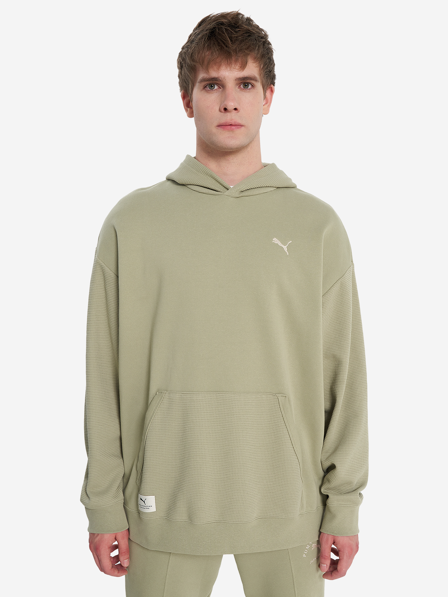 фото Худи мужское puma class, зеленый