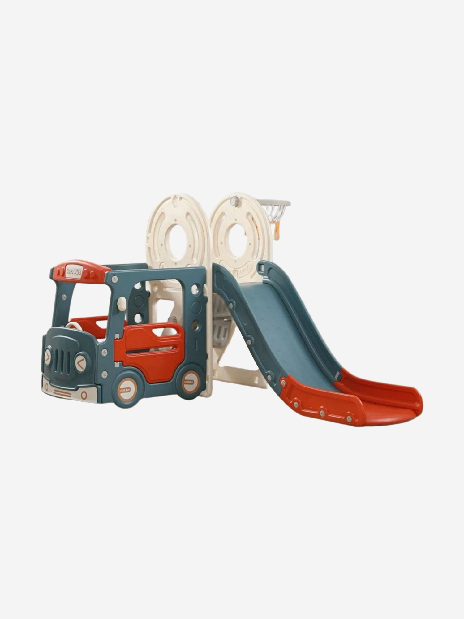 

Игровой комплекс с горкой UNIX Kids Bus ( cm) Red, Красный