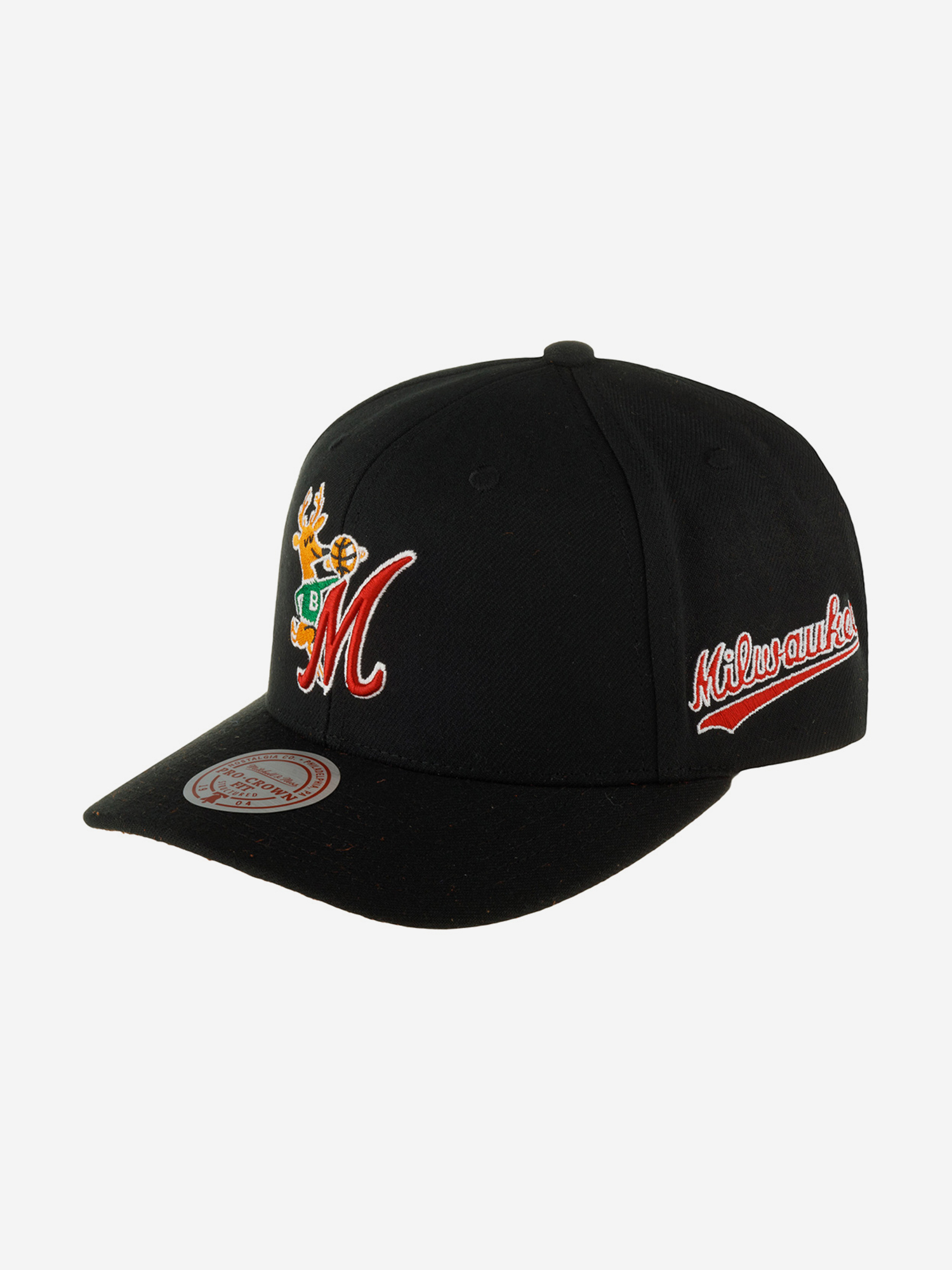 Бейсболка MITCHELL NESS HHSS6278-MBUYYPPPBLCK Milwaukee Bucks NBA (черный), Черный 59-253XDOXM4K-09, размер Без размера - фото 1