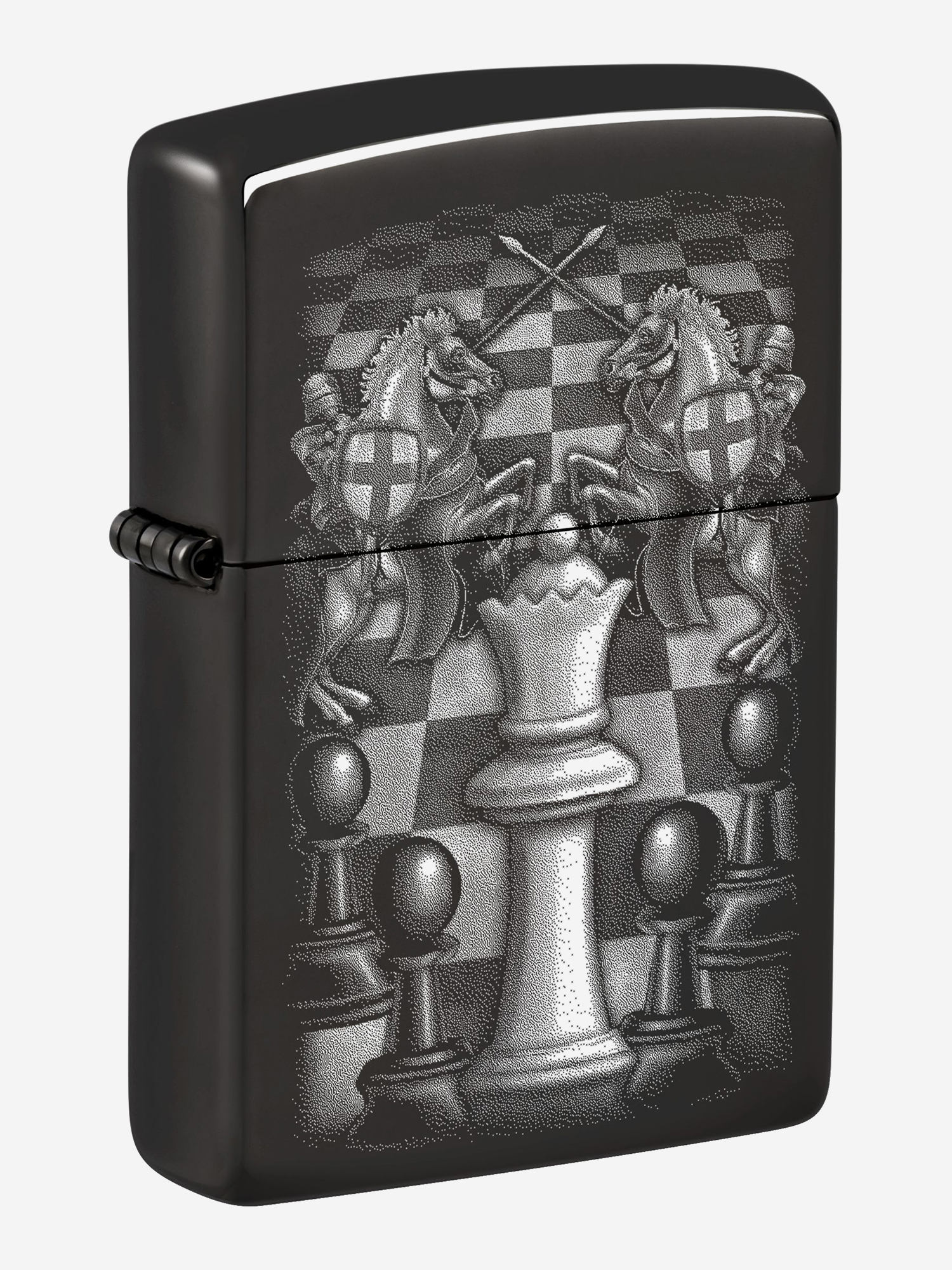 Костровое оборудование Зажигалка бензиновая ZIPPO 48762 Chess, Черный