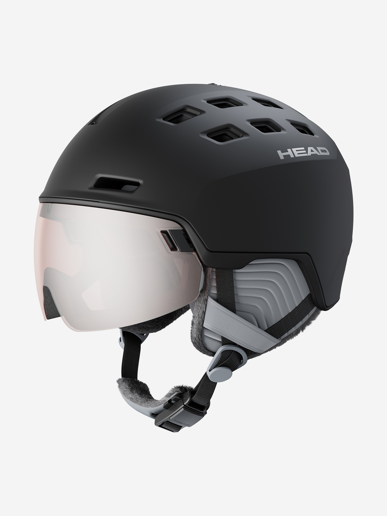 Изображение товара Горнолыжный шлем Head Rachel черный для женщин с визором и регулировкой