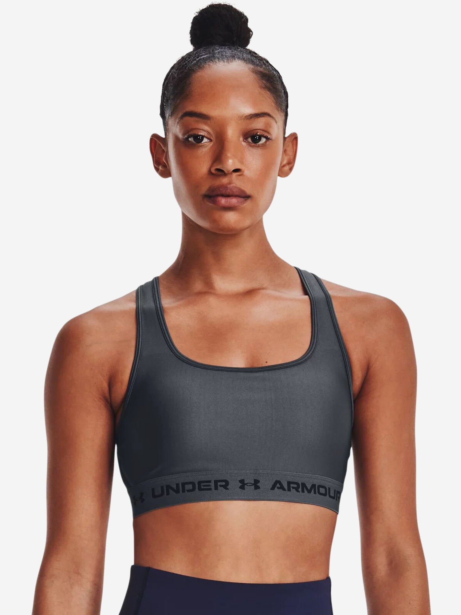 

Cпортивный бра женский Under Armour UA Crossback Mid Bra, Серый