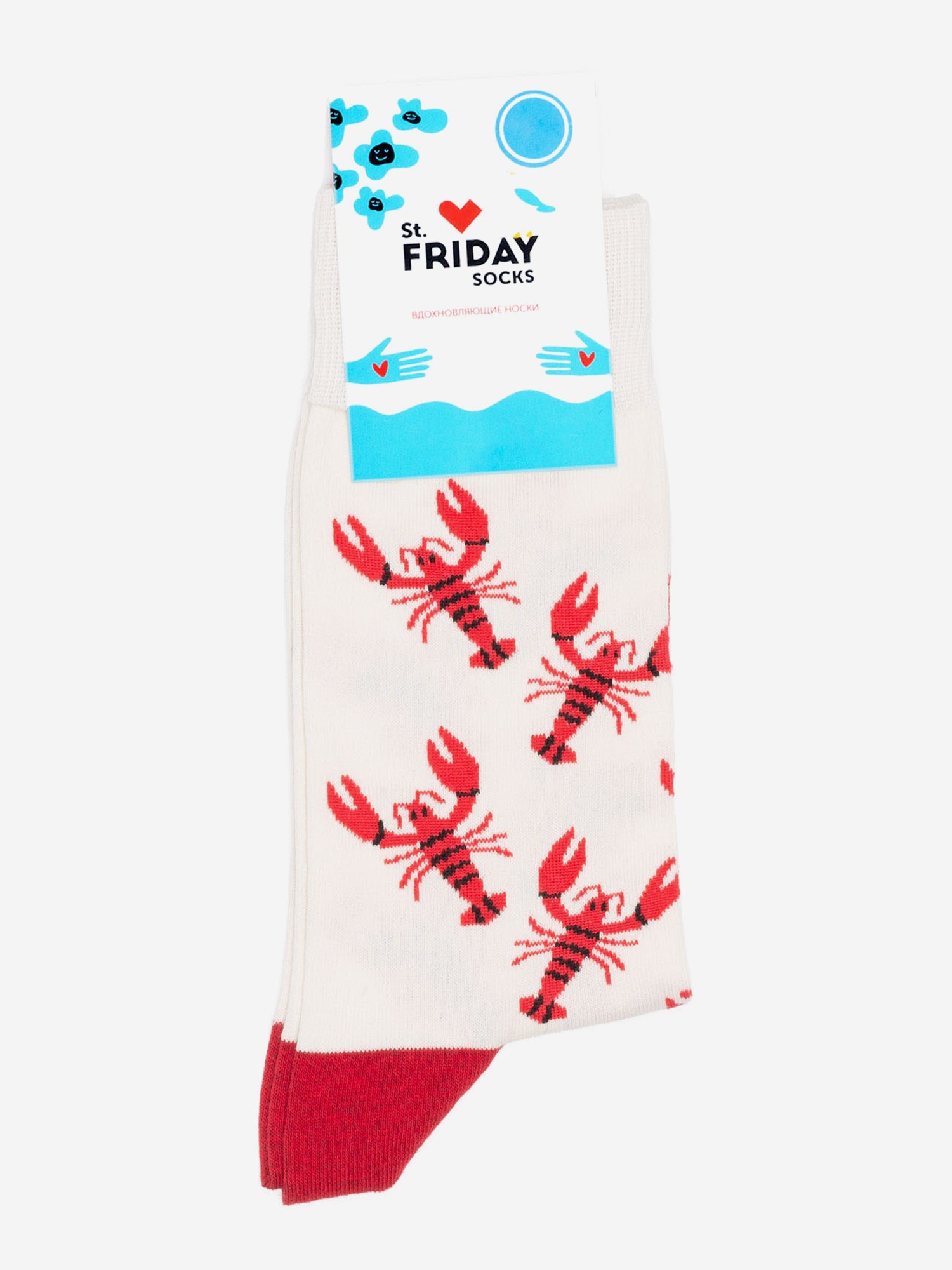 

Носки с рисунками St.Friday Socks, Раки, Бежевый
