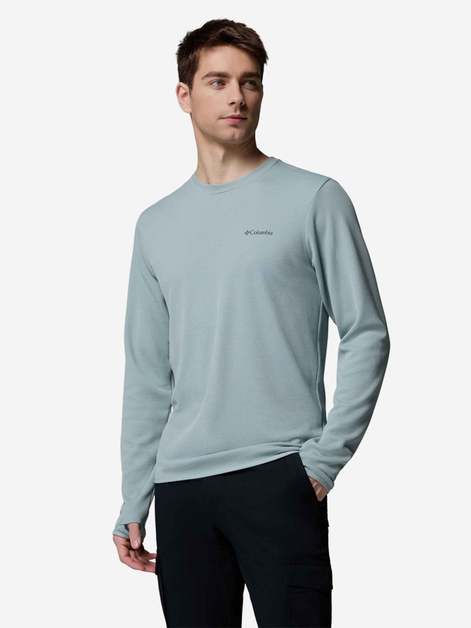 

Лонгслив мужской Columbia Tech Trail Utility Warm Ls Crew, Голубой