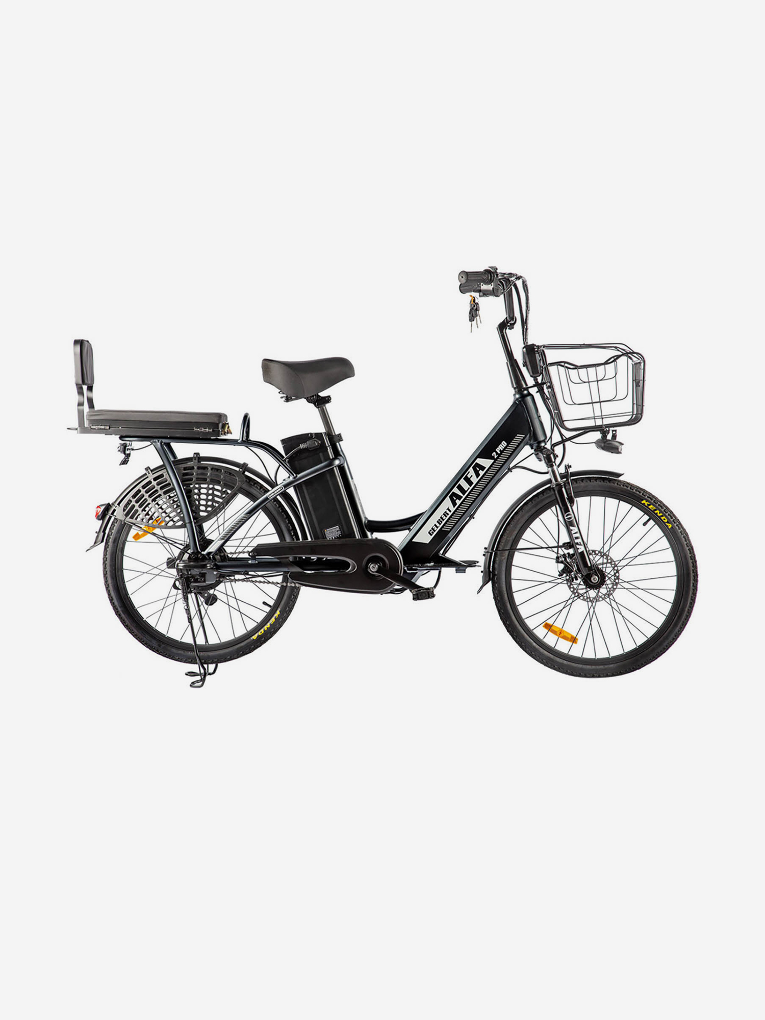 Изображение товара Электровелосипед Gelbert ALFA 2 PRO Черный для взрослых незаменимый транспорт