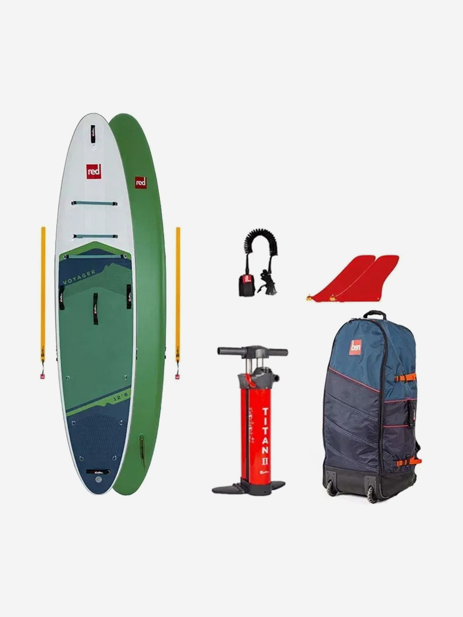 

Сапборд Red Paddle 12'6"x32" Voyager 2024, надувной, двухслойный, , Зеленый